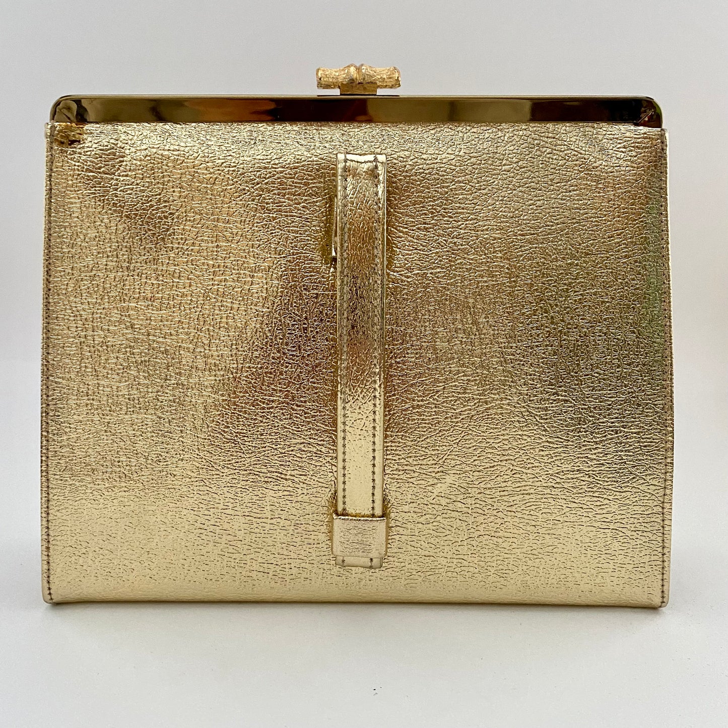 1950s L & M (Lowy & Mund) After Five Metallic Gold Clutch