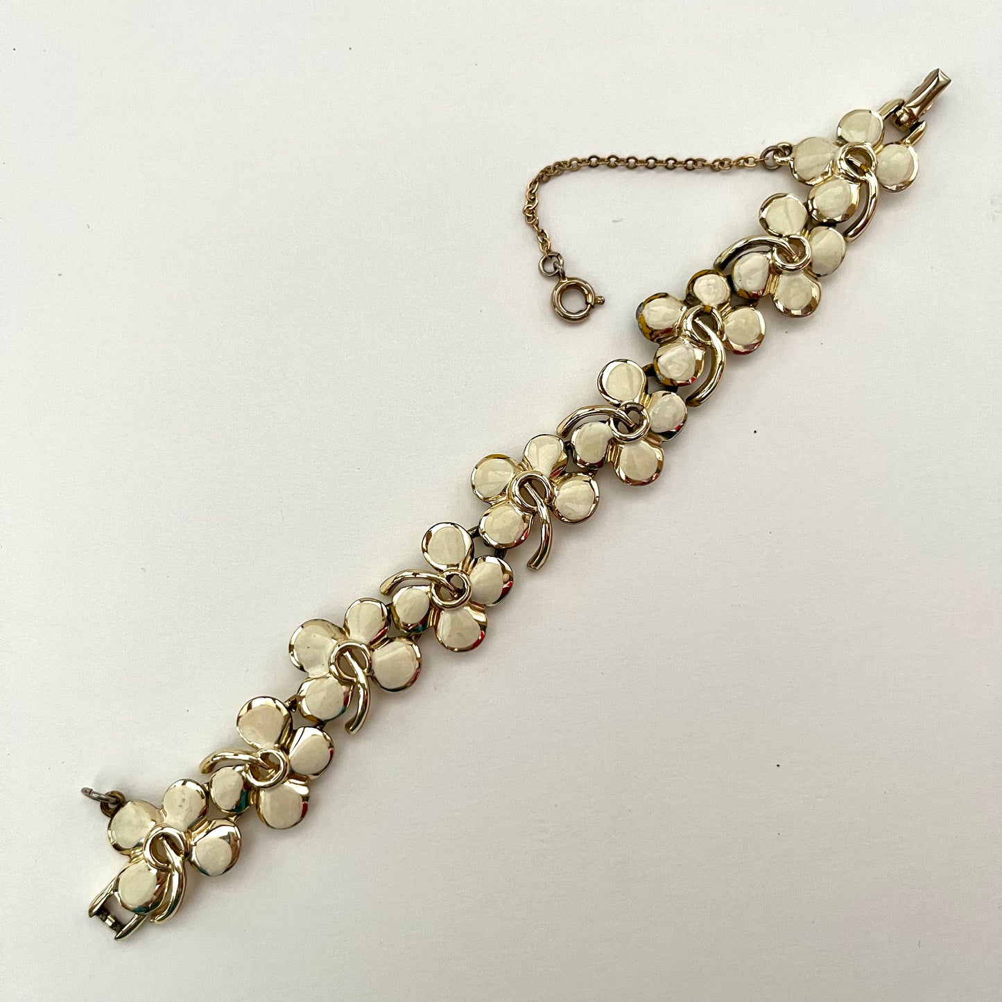 Late 50s/ Early 60s Coro Enamel Flower Bracelet
