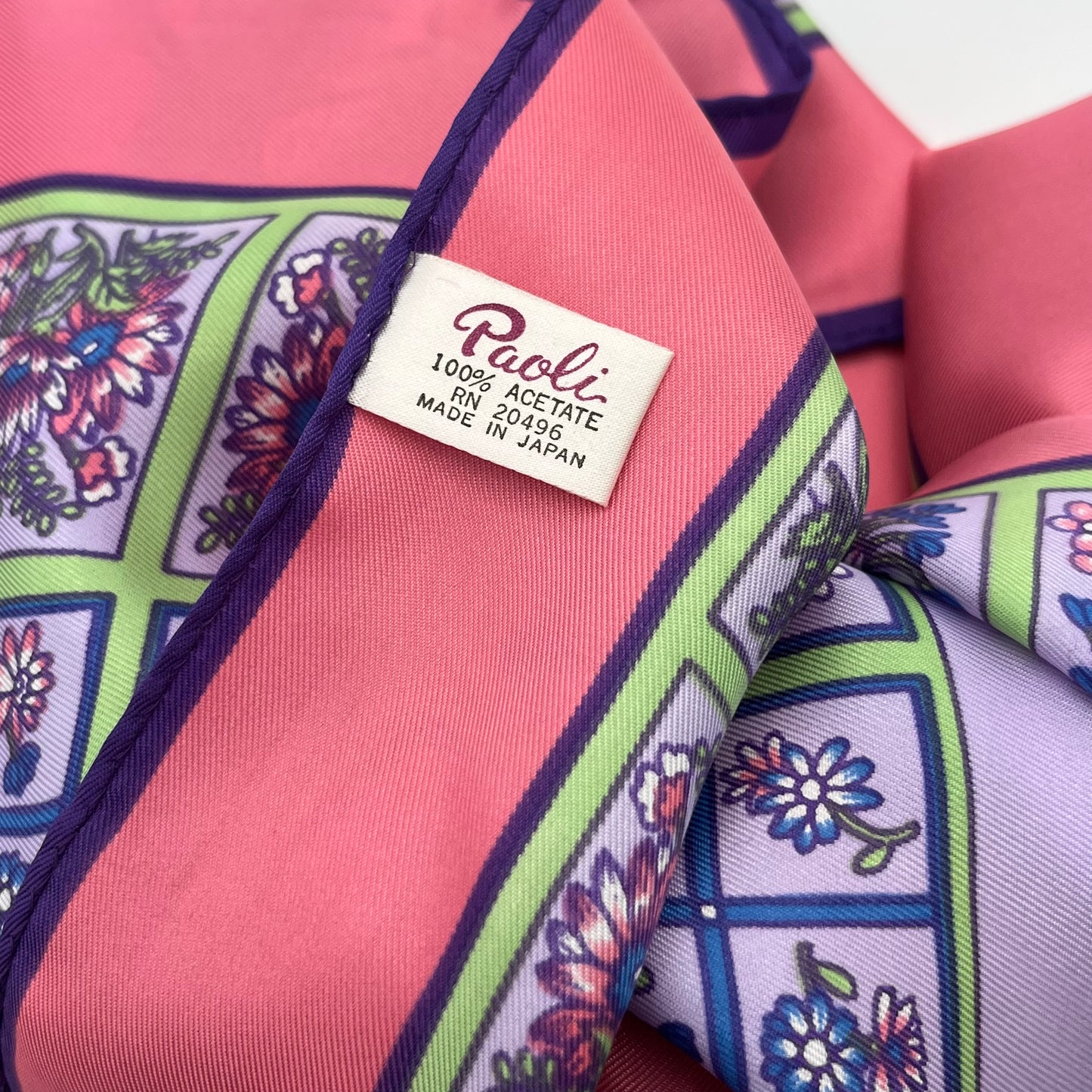 1960s Paoli Made in Japan Scarf