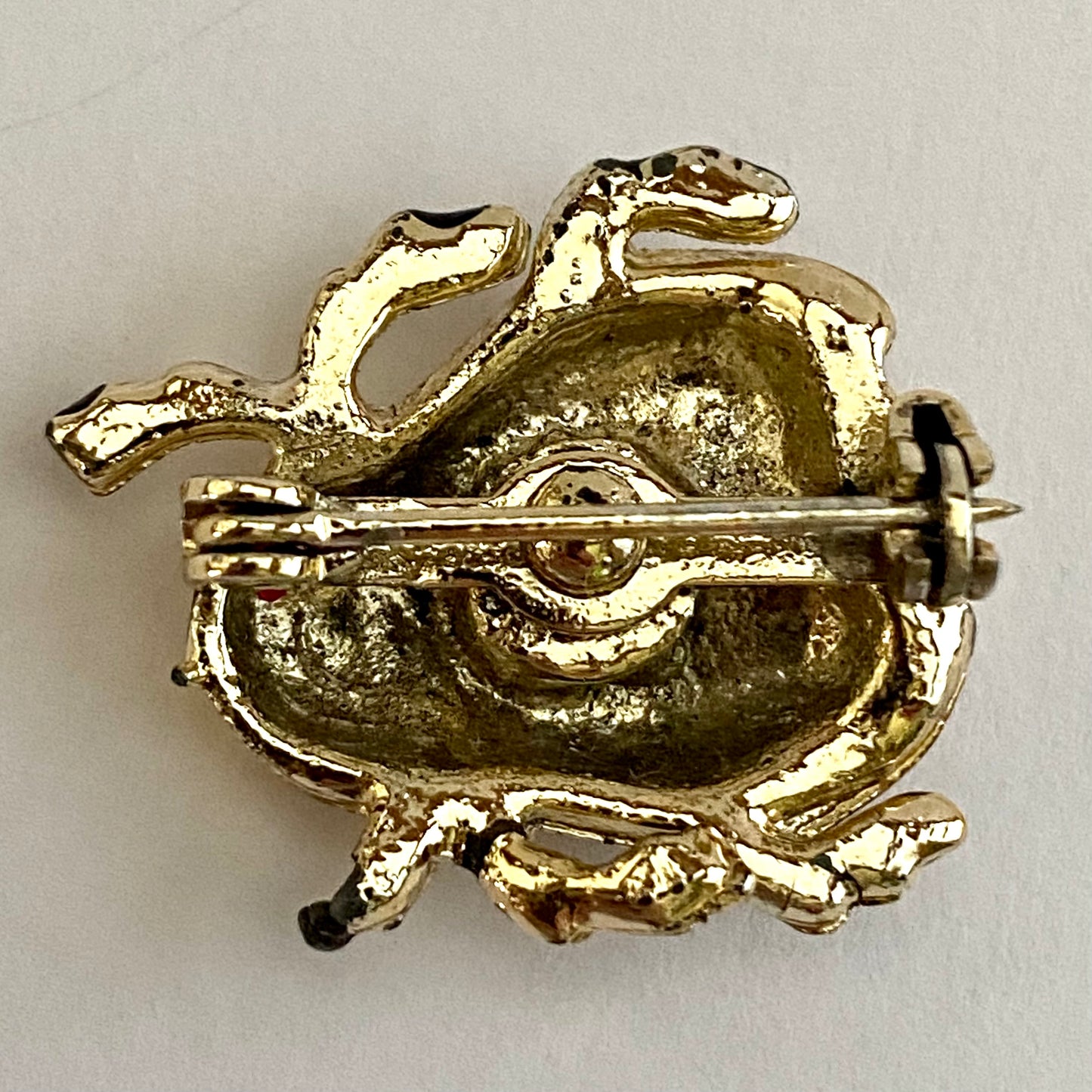1960s Enamel Beetle Brooch