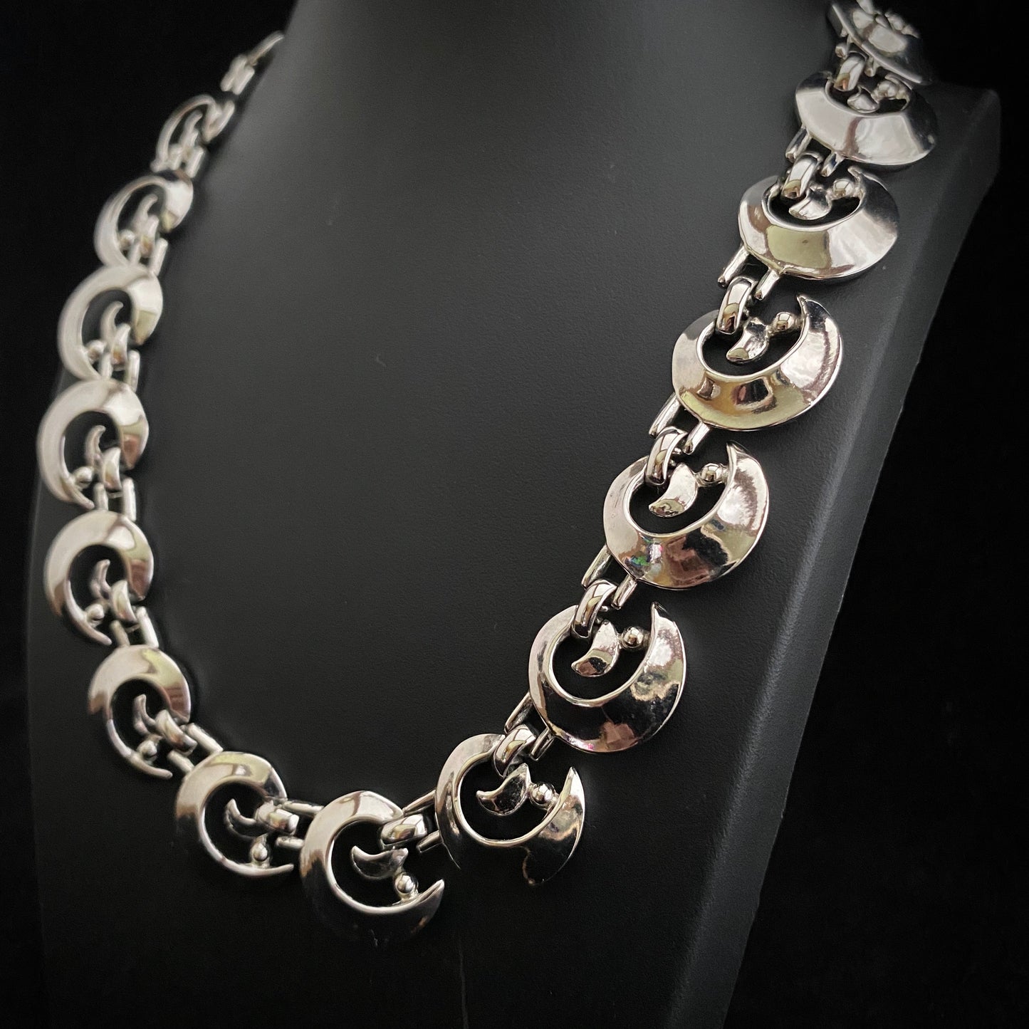 1960s Trifari Silver Choker Necklace