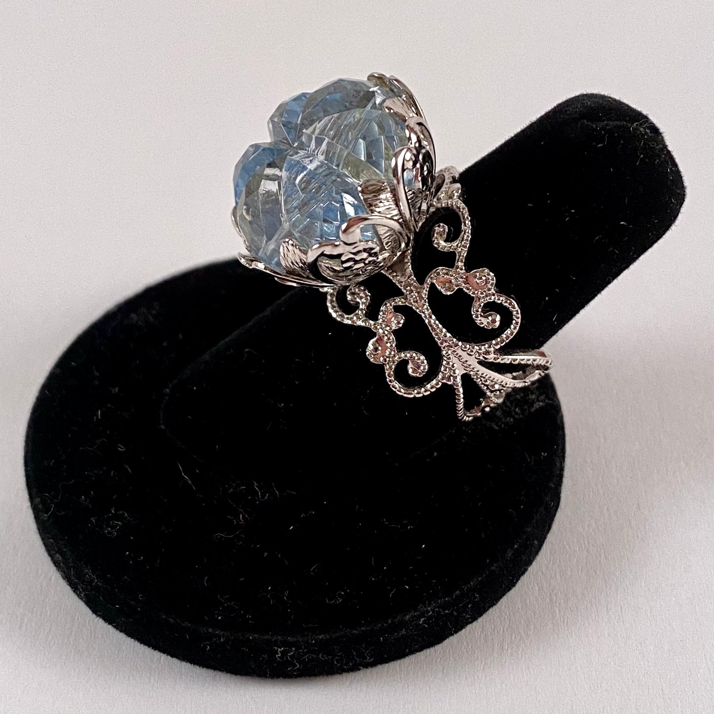 1973 Sarah Coventry Blue Lace Ring