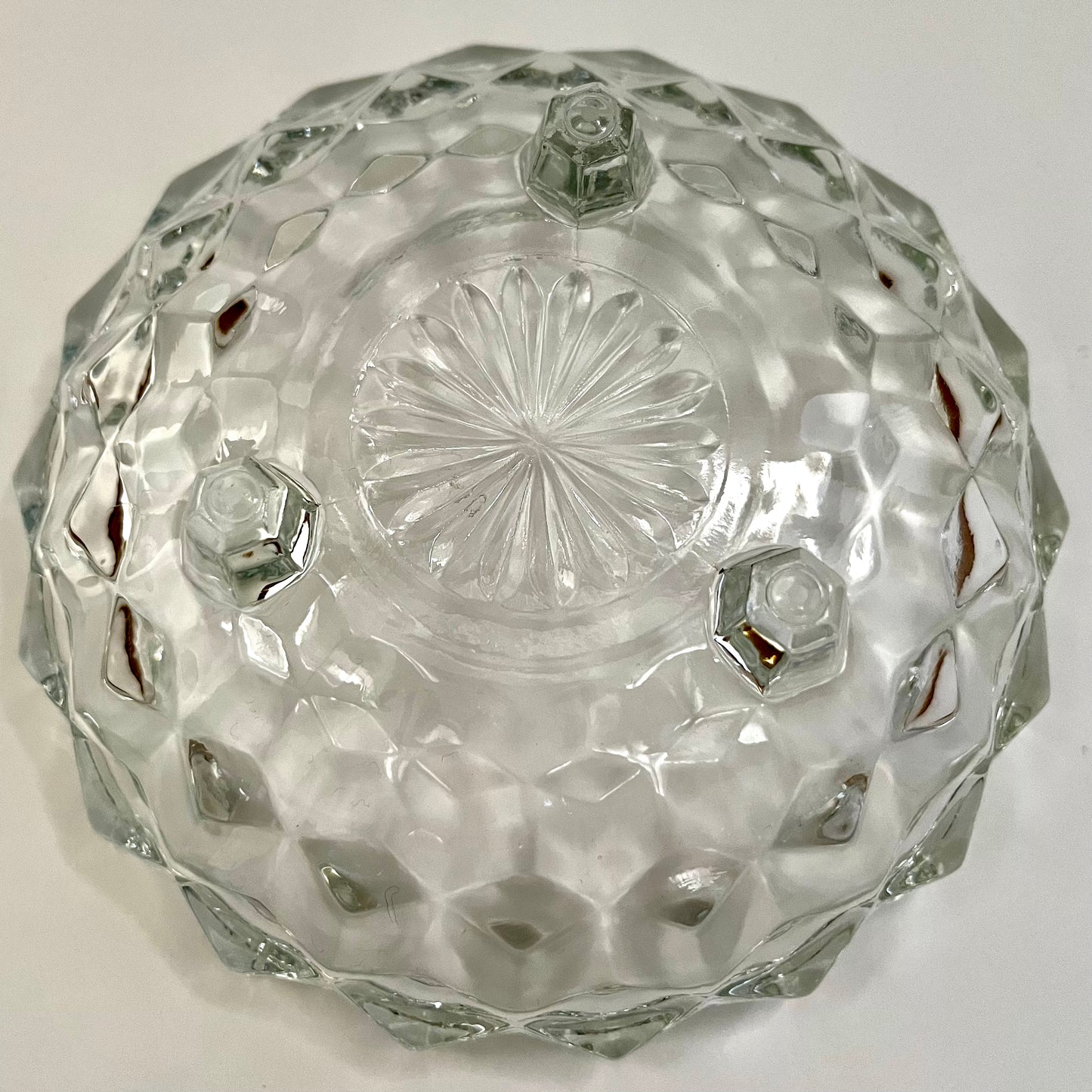 1960s Footed Glass Candy Dish