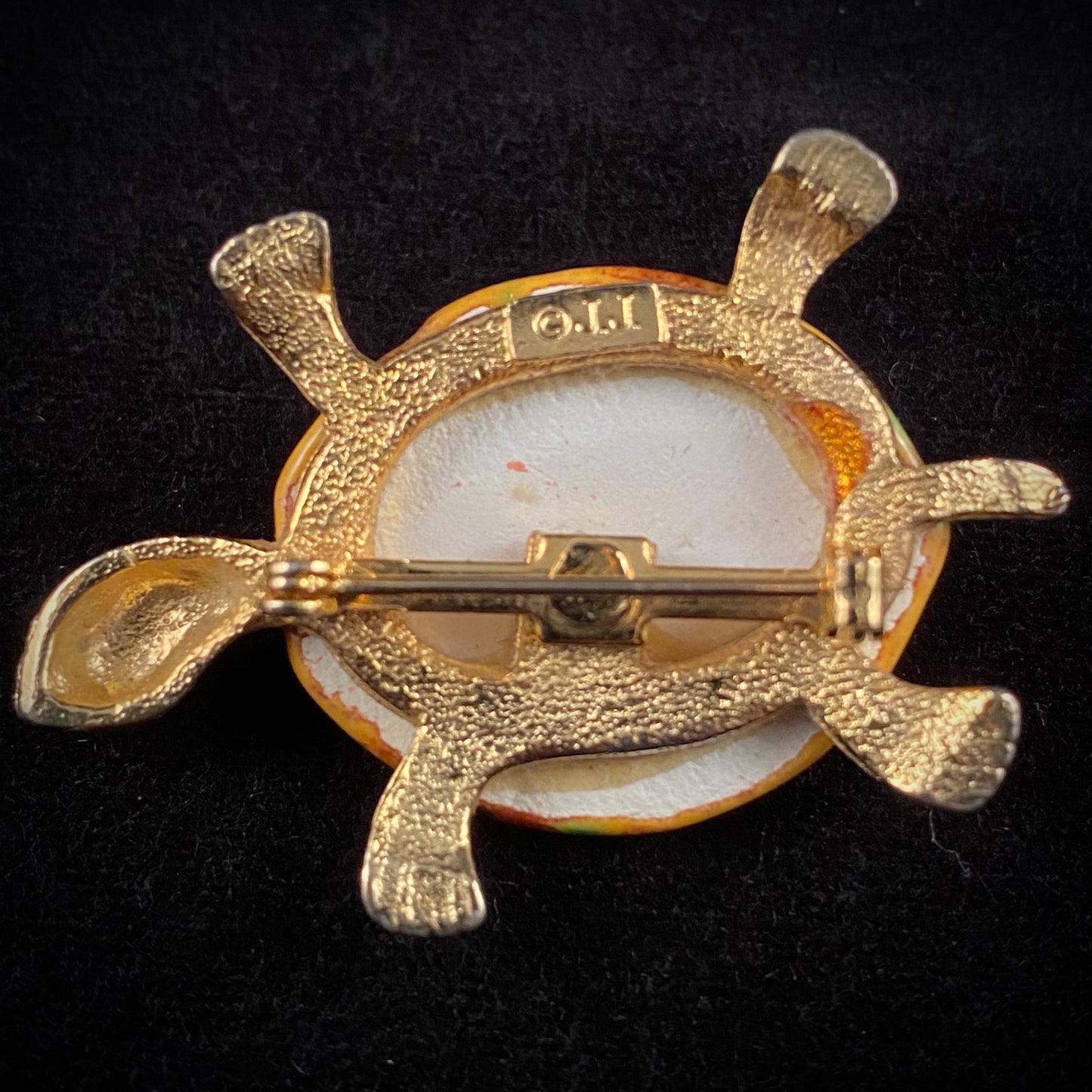 Late 60s/ Early 70s JJ (Jonette Jewelry) Turtle Brooch - Retro Kandy Vintage