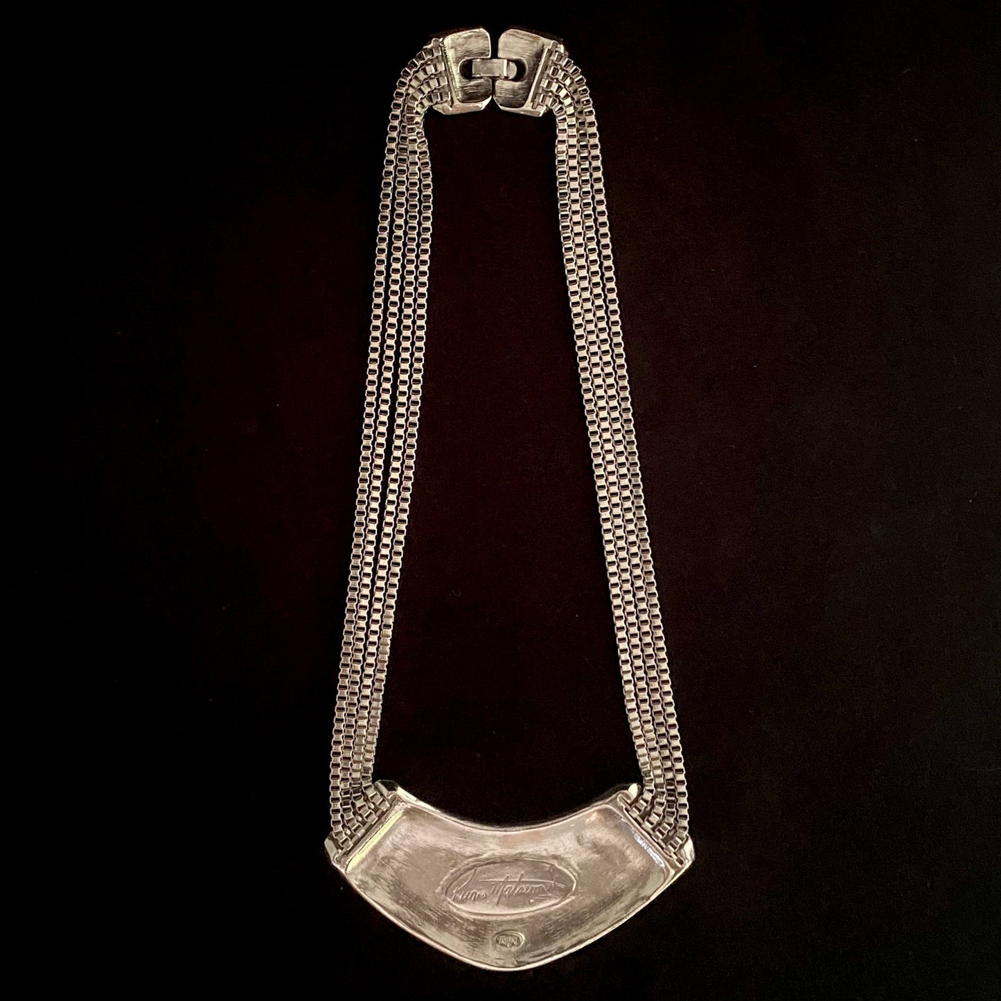 Late 1970s Kunio Matsumoto for Trifari Modernistic Necklace