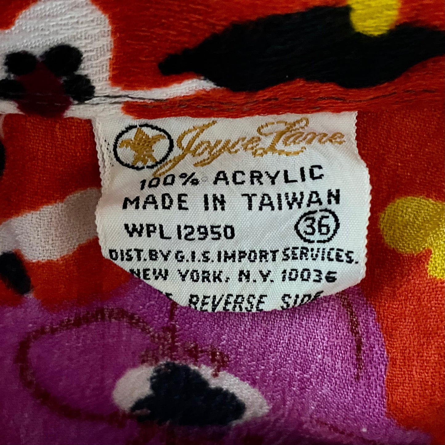 Late 60s/ Early 70s Joyce Lane Flowered Blouse