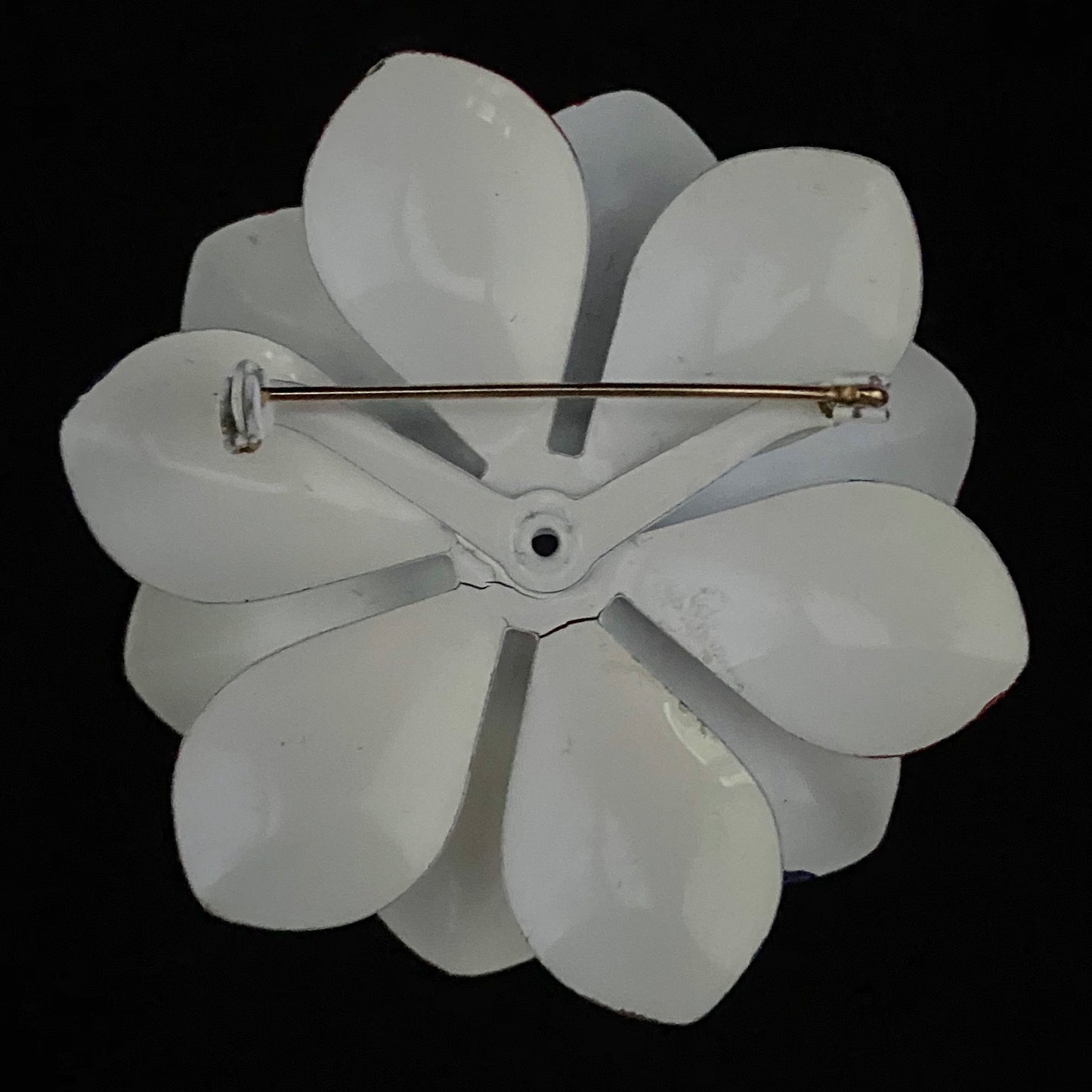 1960s Americana Enamel Flower Brooch - Retro Kandy Vintage