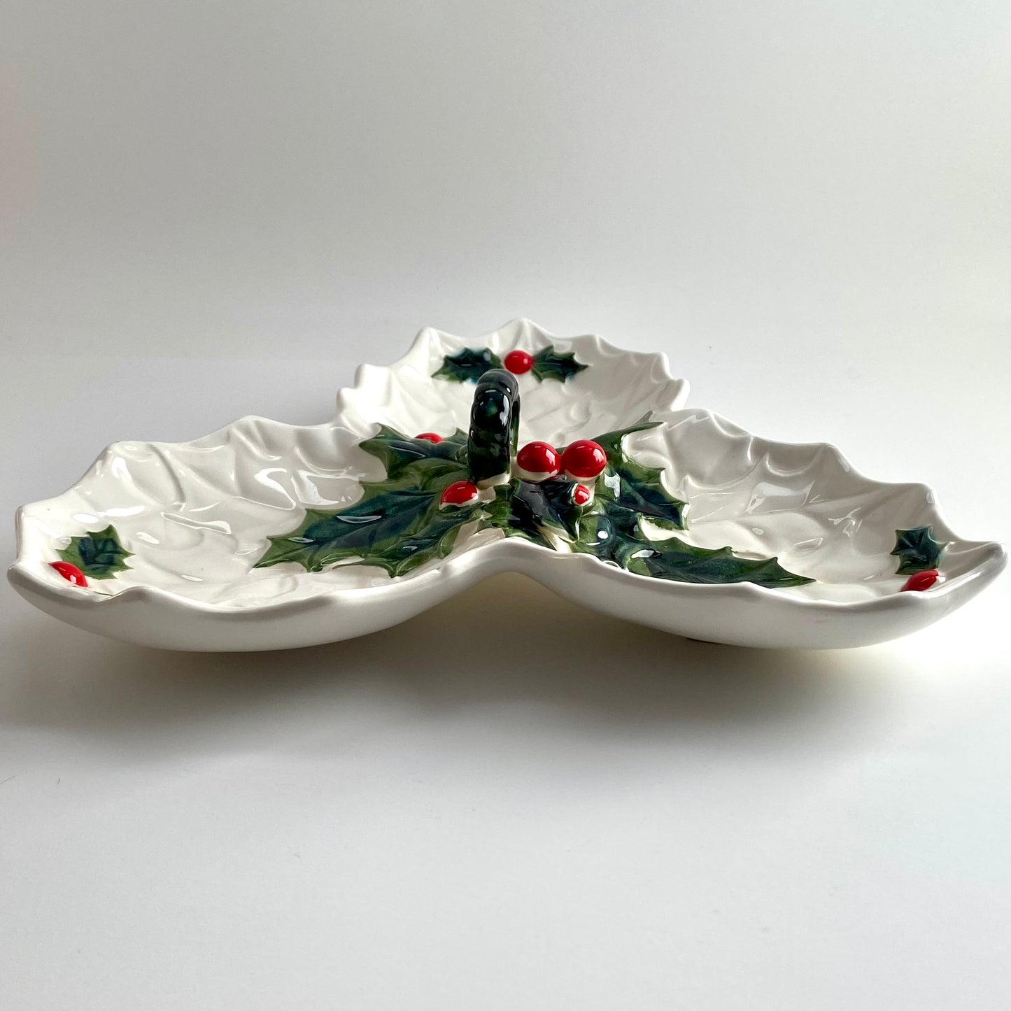 1970-1971 Lefton Made in Japan Divided Holiday Dish