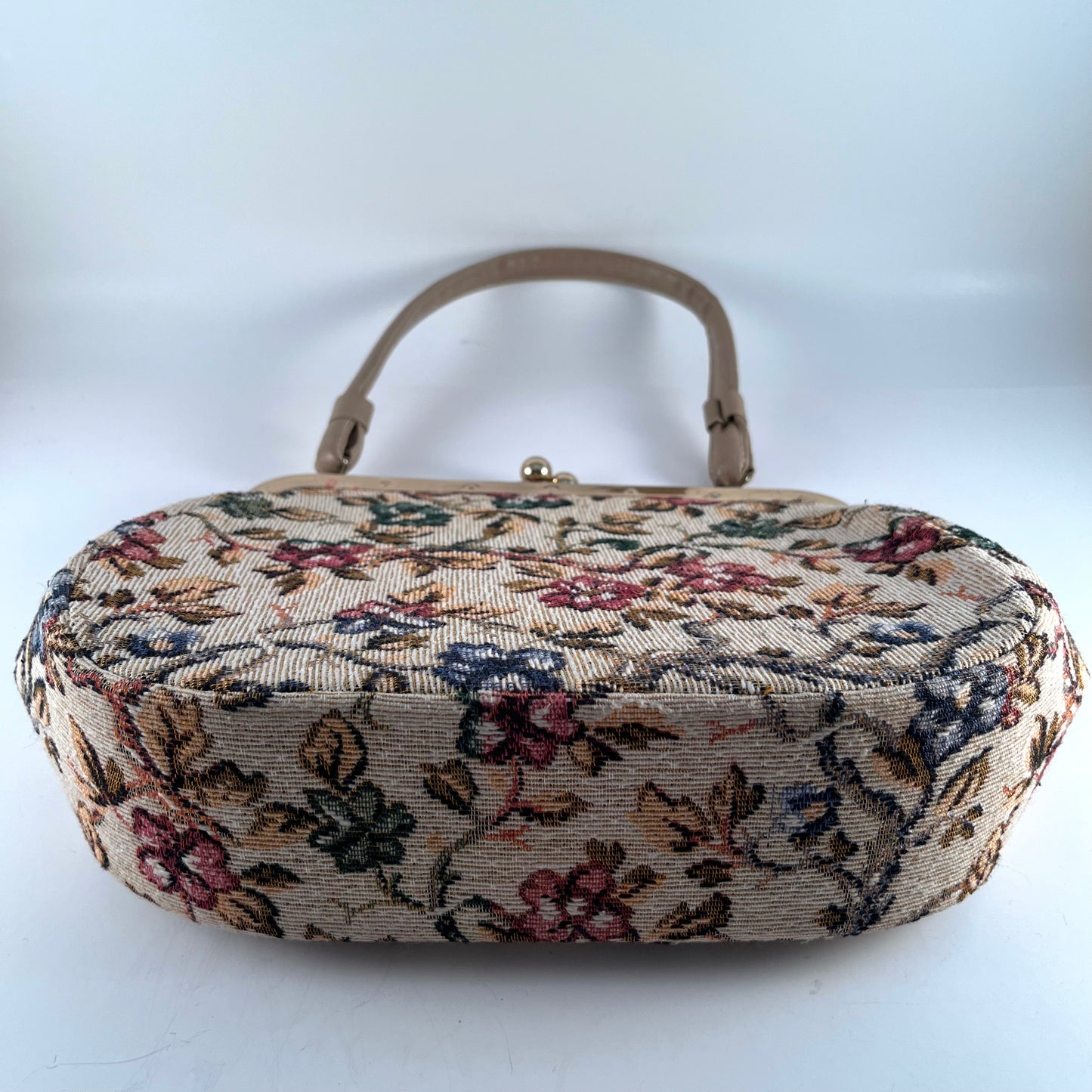 1960s Flowered Tapestry Handbag