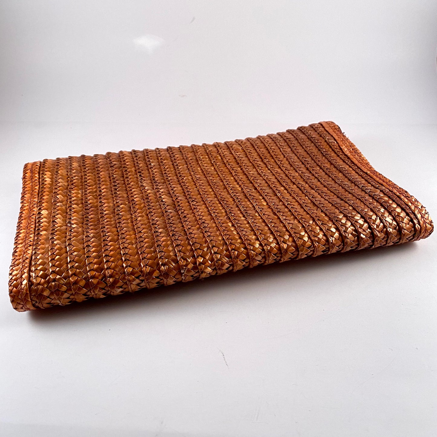 1970s Made In Hong Kong Woven Straw Clutch