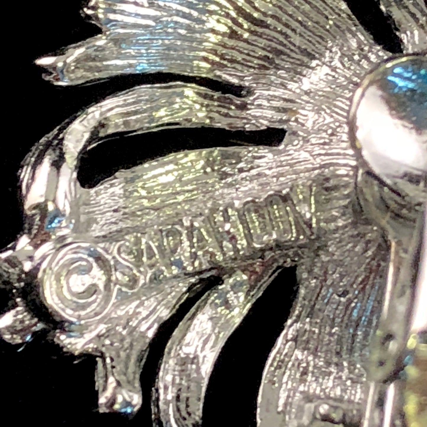 1969 Sarah Coventry Silvery Sunburst Brooch & Earrings - Retro Kandy Vintage