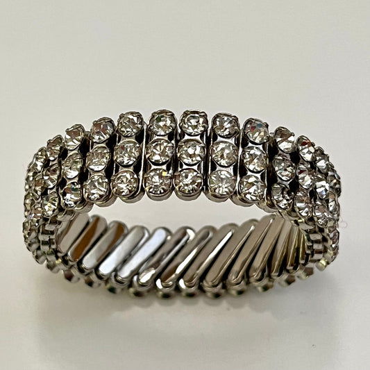 Late 50s/ Early 60s Made In Japan Rhinestone Expansion Bracelet
