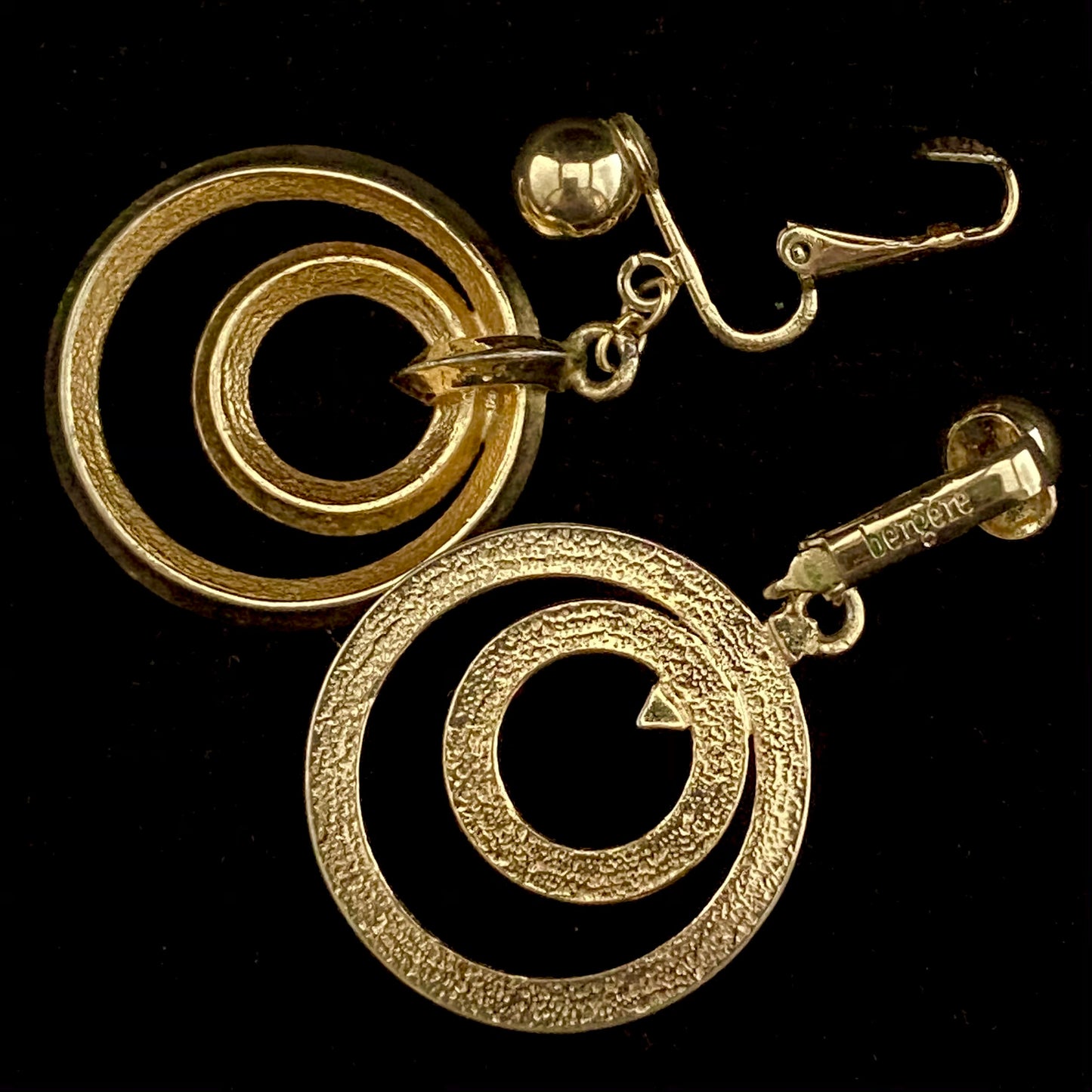 1960s Bergere Drop Earrings