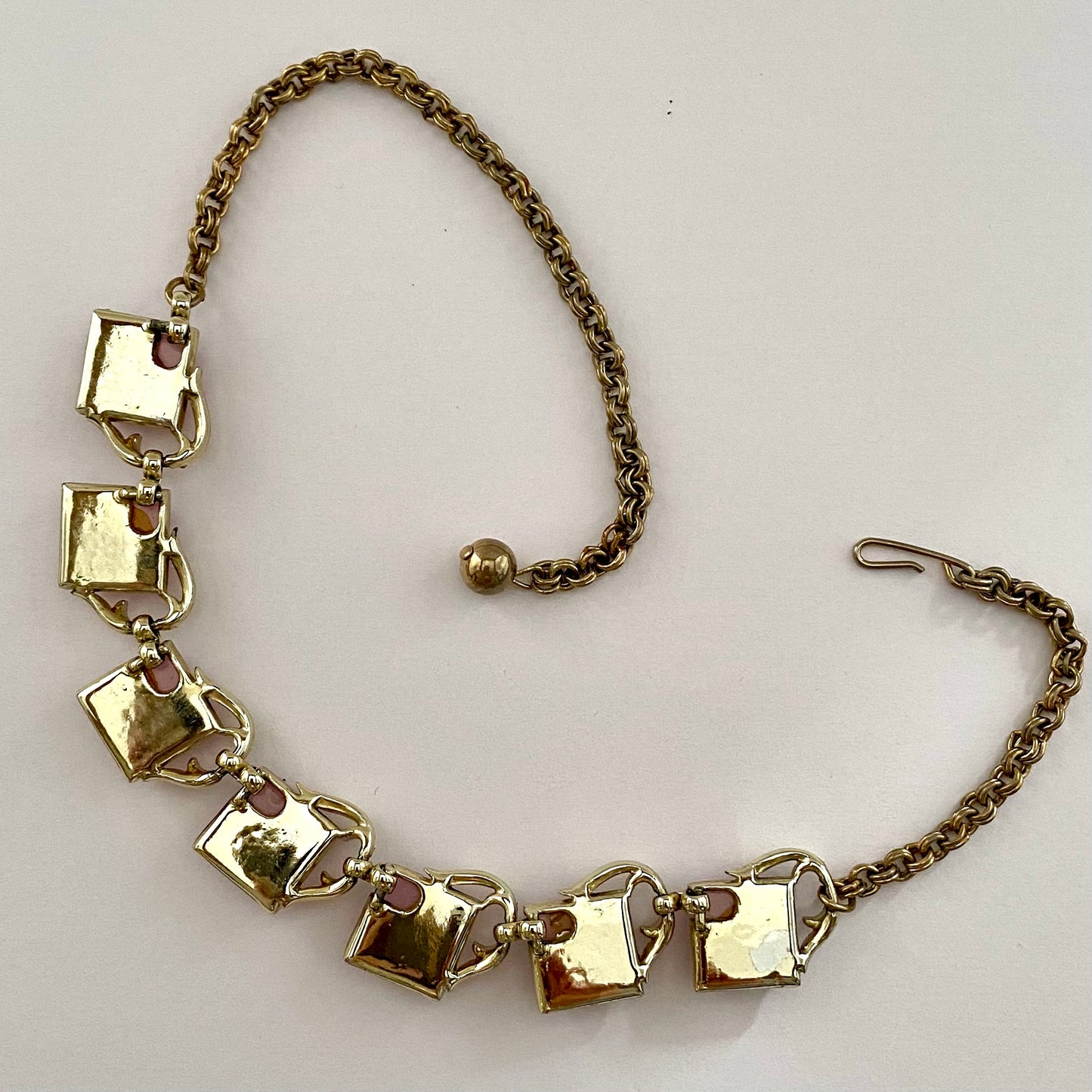 Late 50s/ Early 60 Purple Lucite Necklace