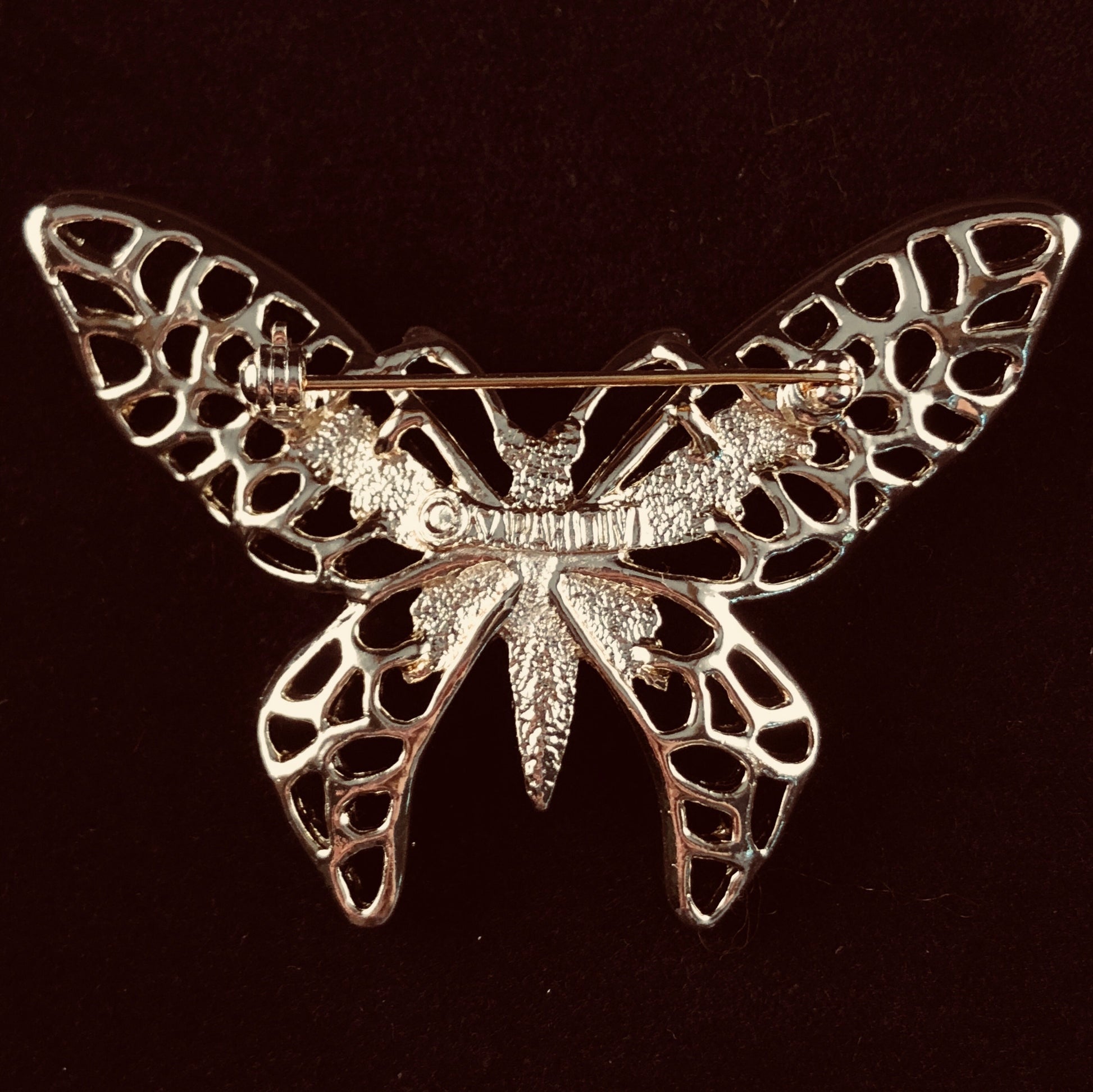 1971 Sarah Coventry Madam Butterfly Gold Brooch - Retro Kandy Vintage
