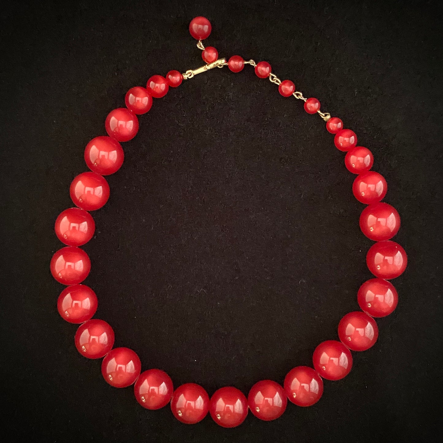 1960s Coro Moonglow Bead Necklace - Retro Kandy Vintage