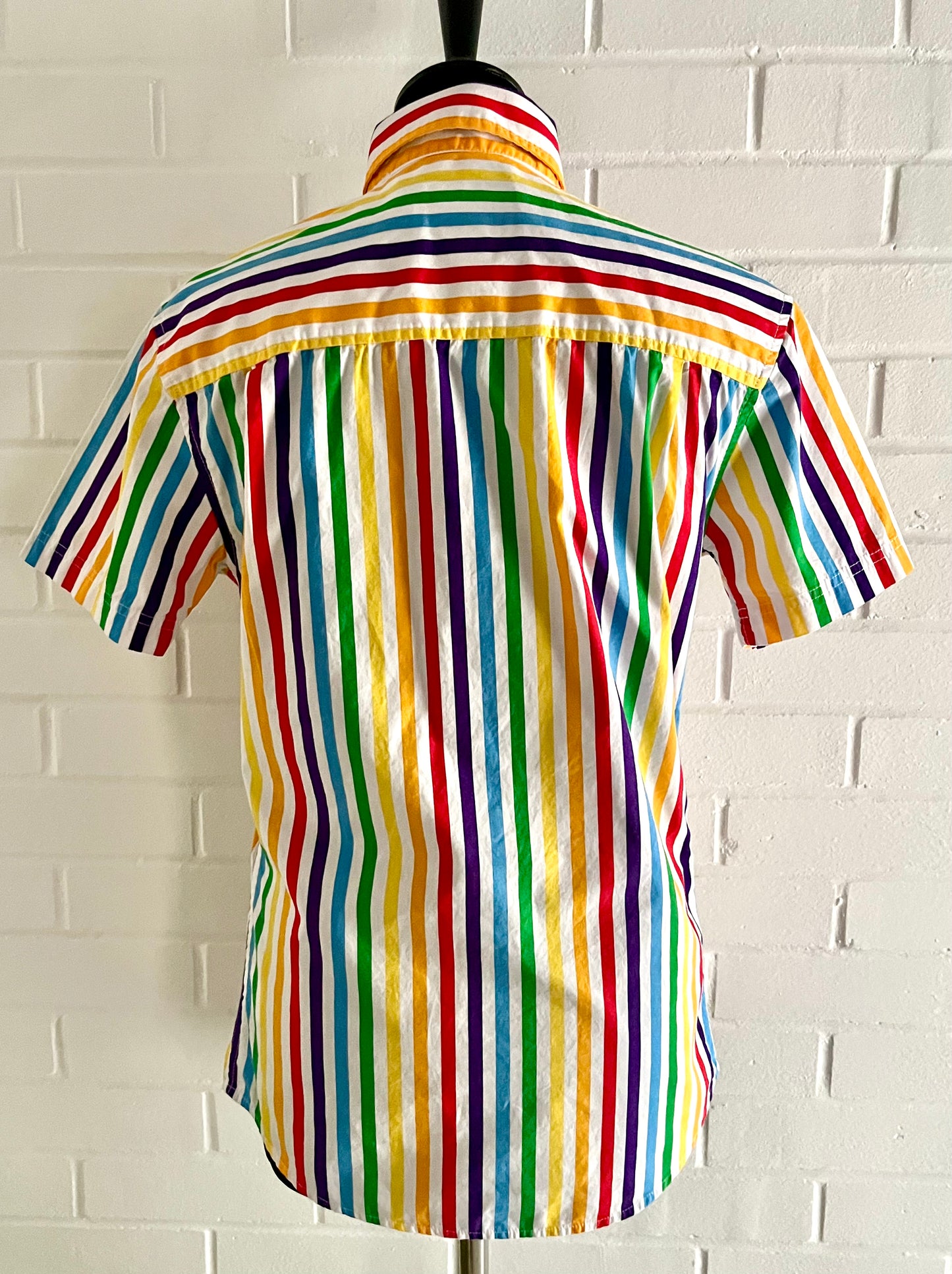 1980s Trinity Collection Rainbow Striped Shirt