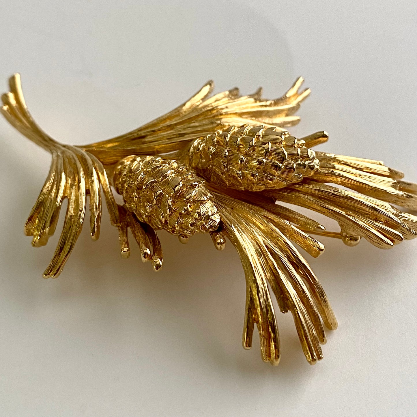 Late 60s/ Early 70s Monet Pine Branch Brooch