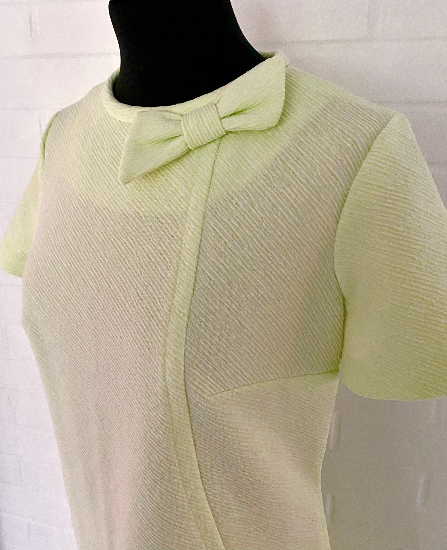 1960s Created by Westover New York Light Mint Green Dress