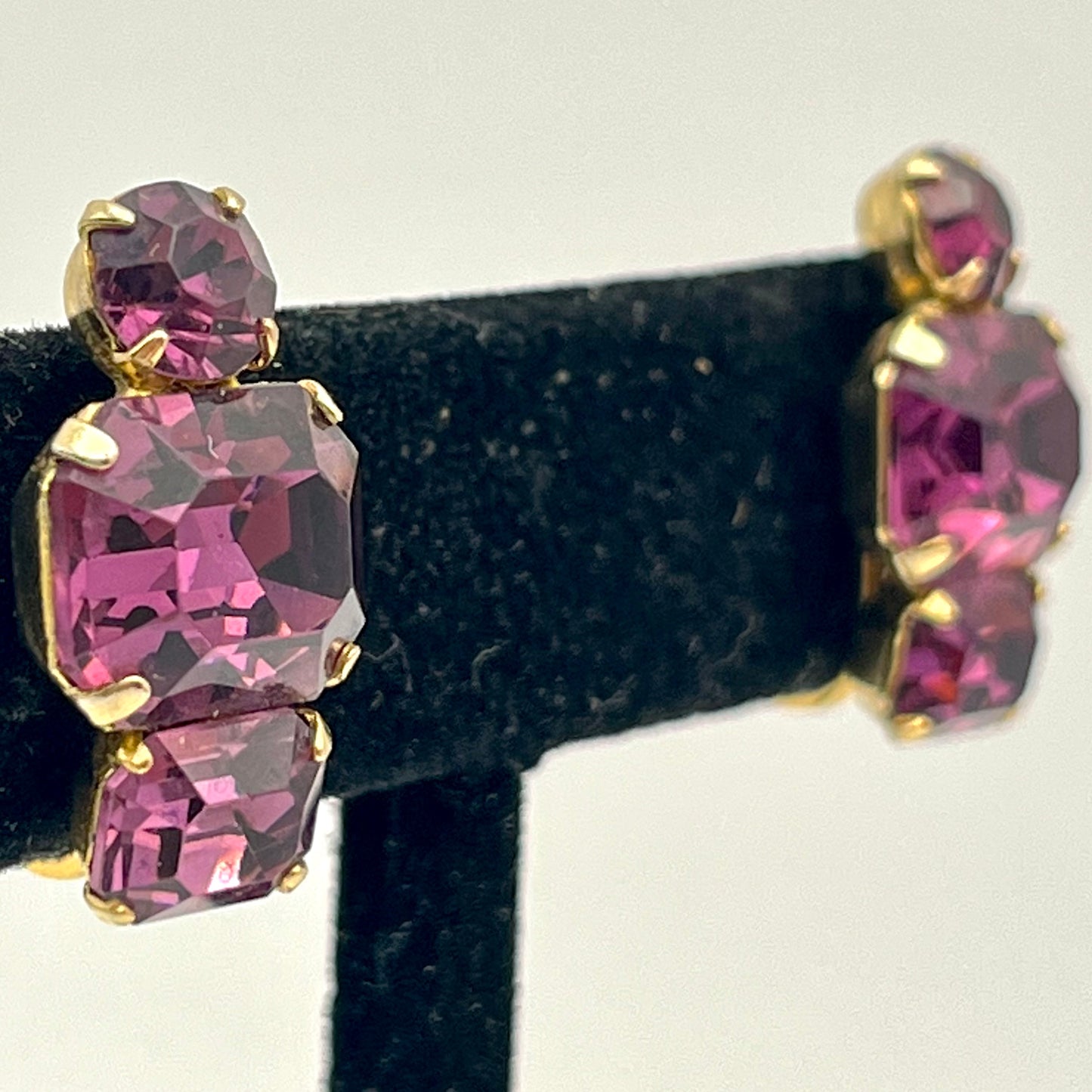 Late 50s/ Early 60s Coro Rhinestone Earrings