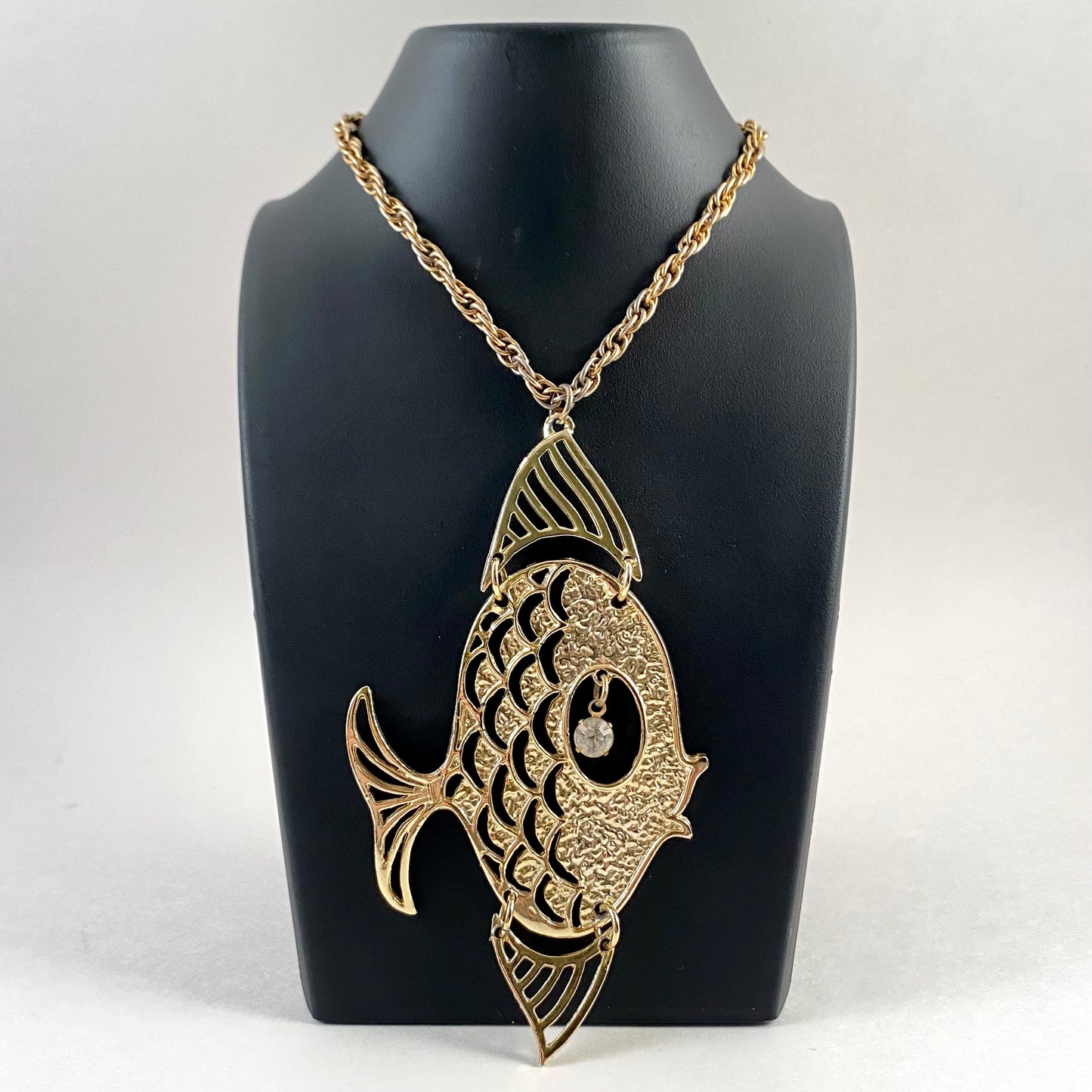 Late 60s/ Early 70s Fish Pendant Necklace
