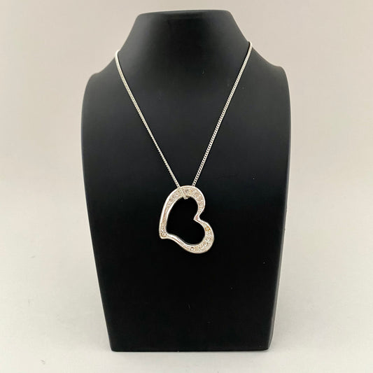 2007 Avon Pave Heart Necklace