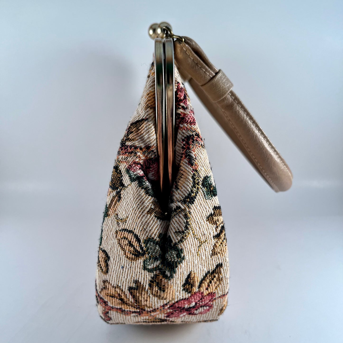 1960s Flowered Tapestry Handbag