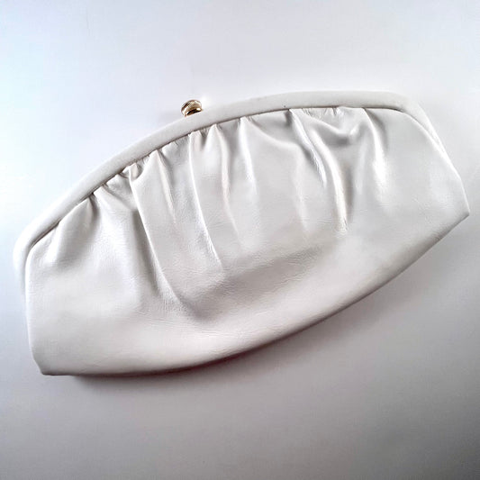1960s Bobbi Jerome White Clutch