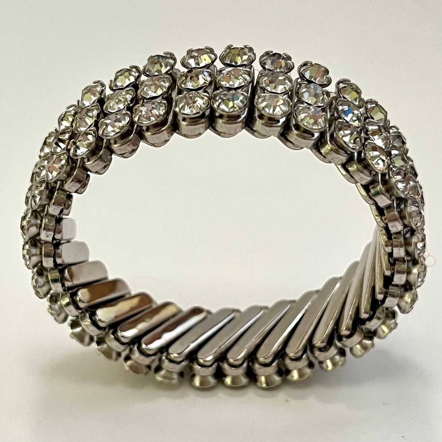 Late 50s/ Early 60s Made In Japan Rhinestone Expansion Bracelet