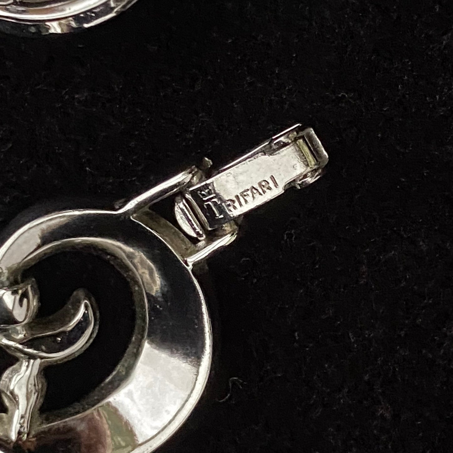 1960s Trifari Silver Choker Necklace