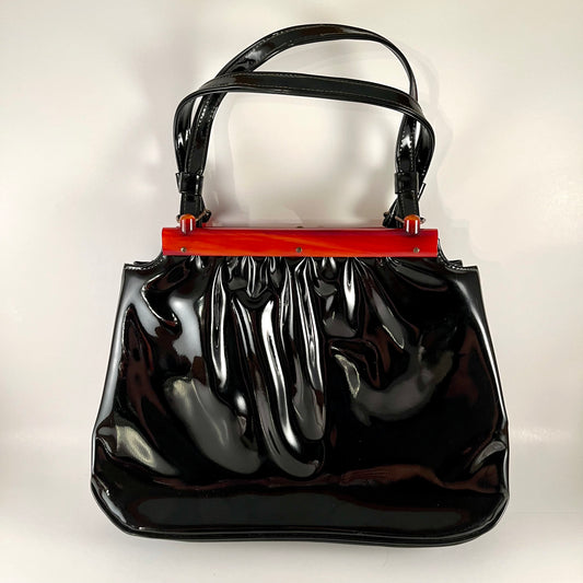 Late 50s/ Early 60s Garay Patent & Lucite Handbag