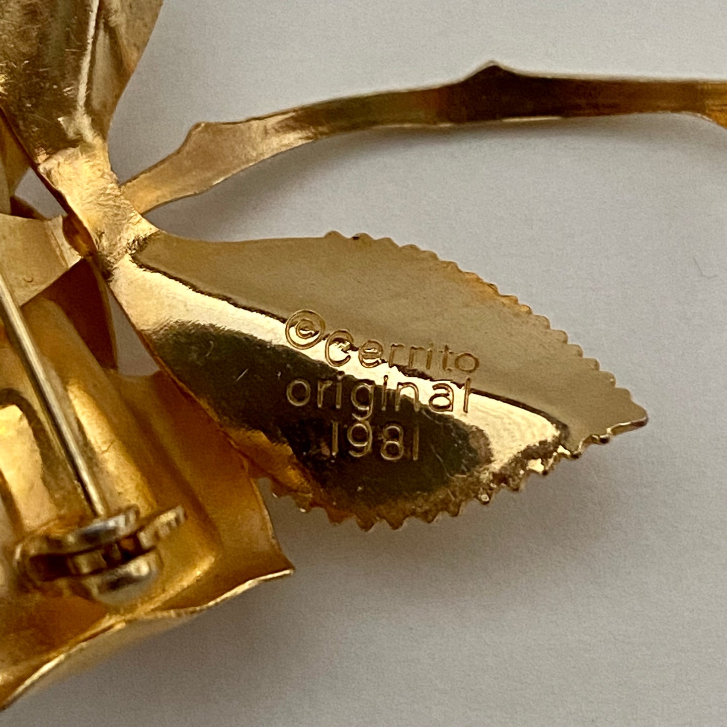 1981 Cerrito Rose Brooch