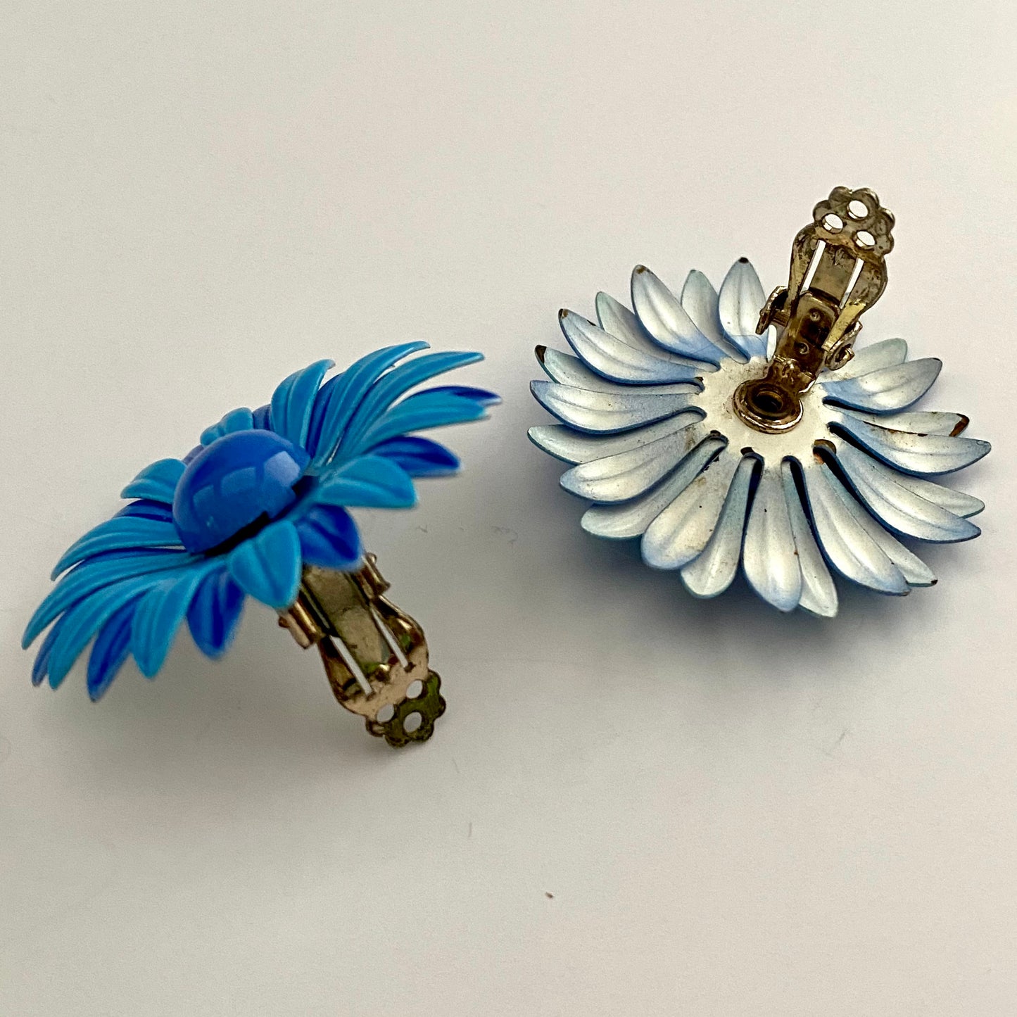 Late 60s/ Early 70s Enamel Flower Earrings