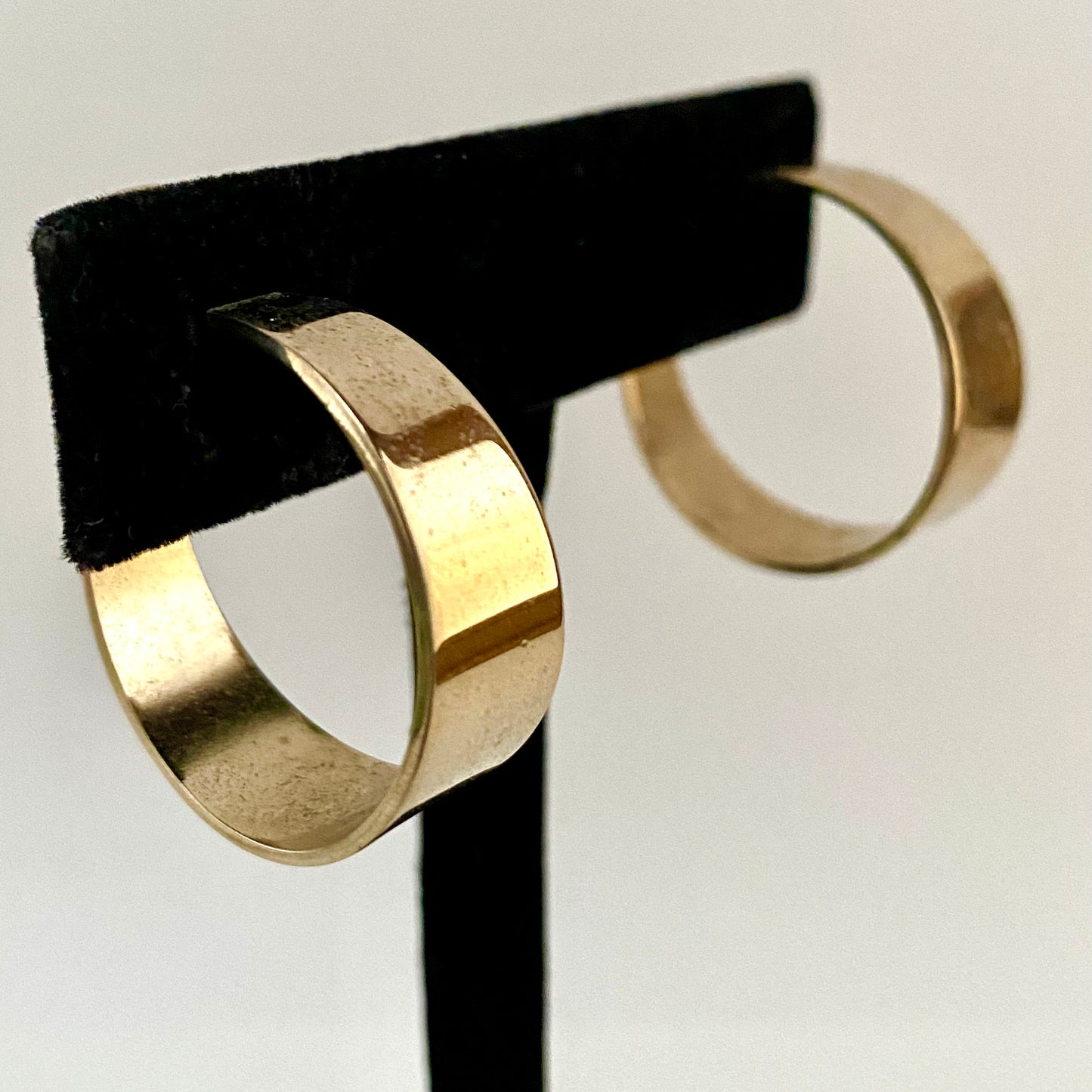1960s Bergere Hoop Earrings