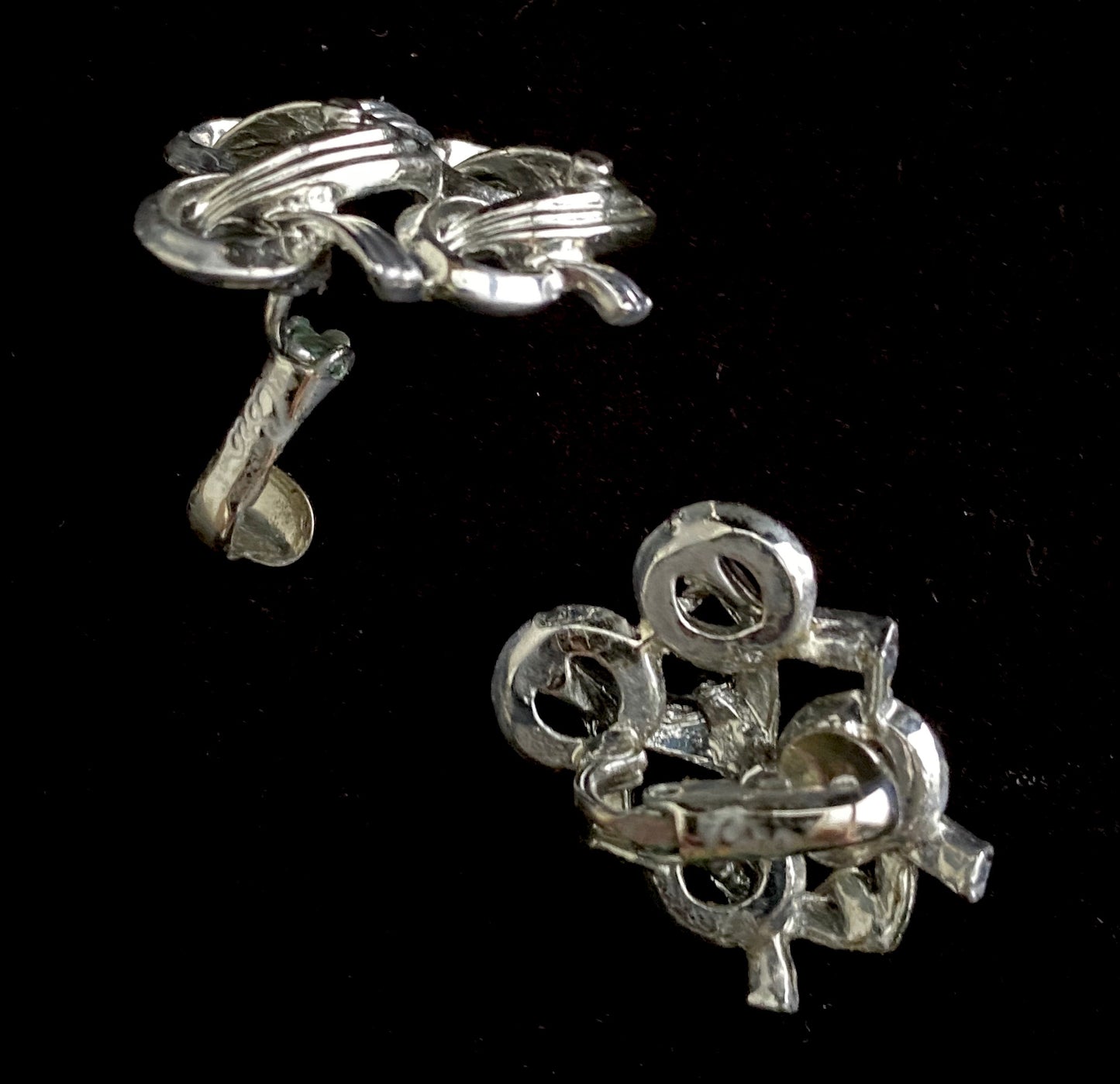 1950 Coro Silver Earrings - Retro Kandy Vintage