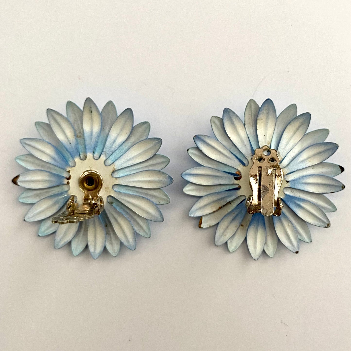 Late 60s/ Early 70s Enamel Flower Earrings