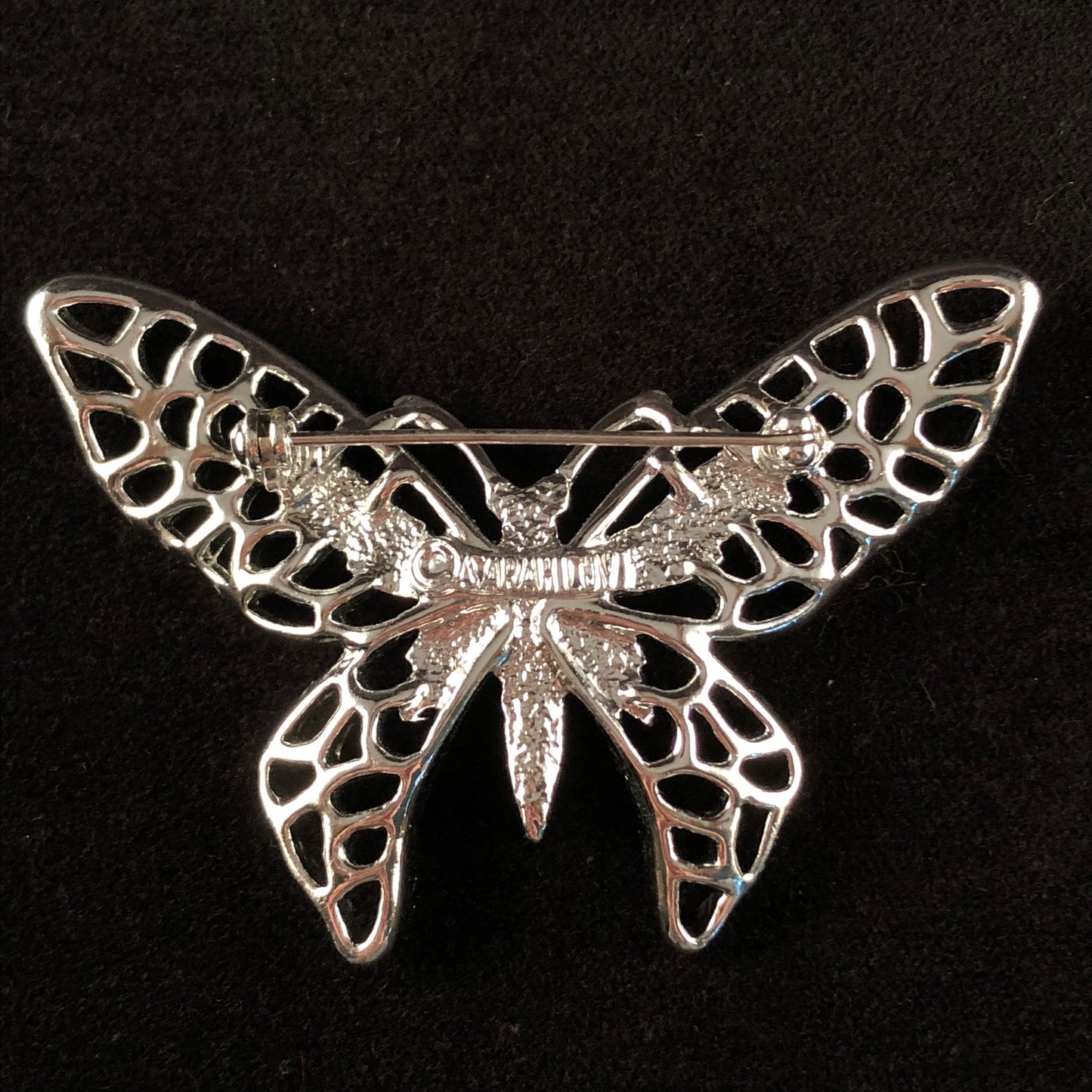 1971 Sarah Coventry Madam Butterfly Silver Brooch - Retro Kandy Vintage