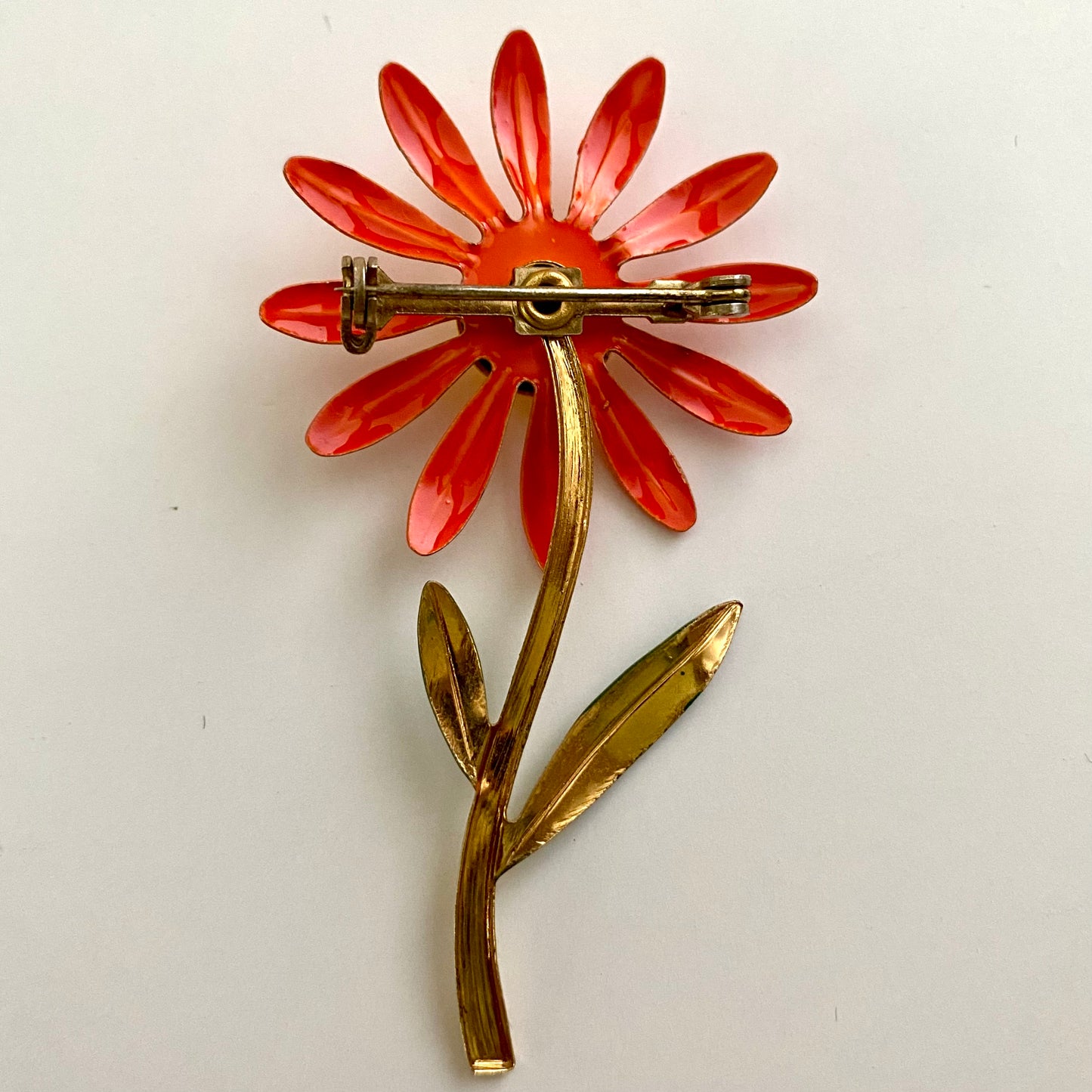 Late 60s/ Early 70s Enamel Flower Brooch