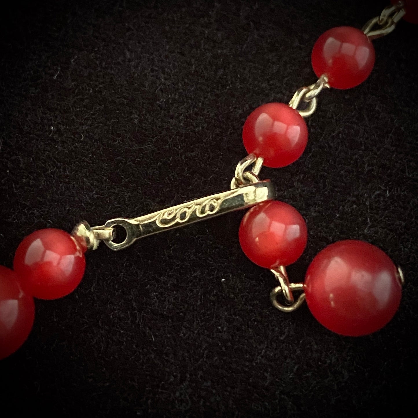 1960s Coro Moonglow Bead Necklace - Retro Kandy Vintage