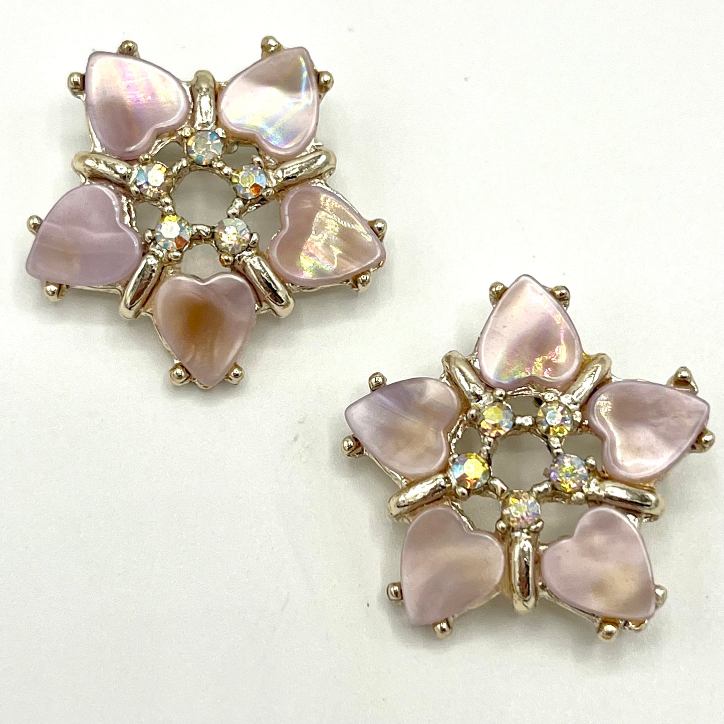 1950s Lucite & Rhinestone Scatter Pins