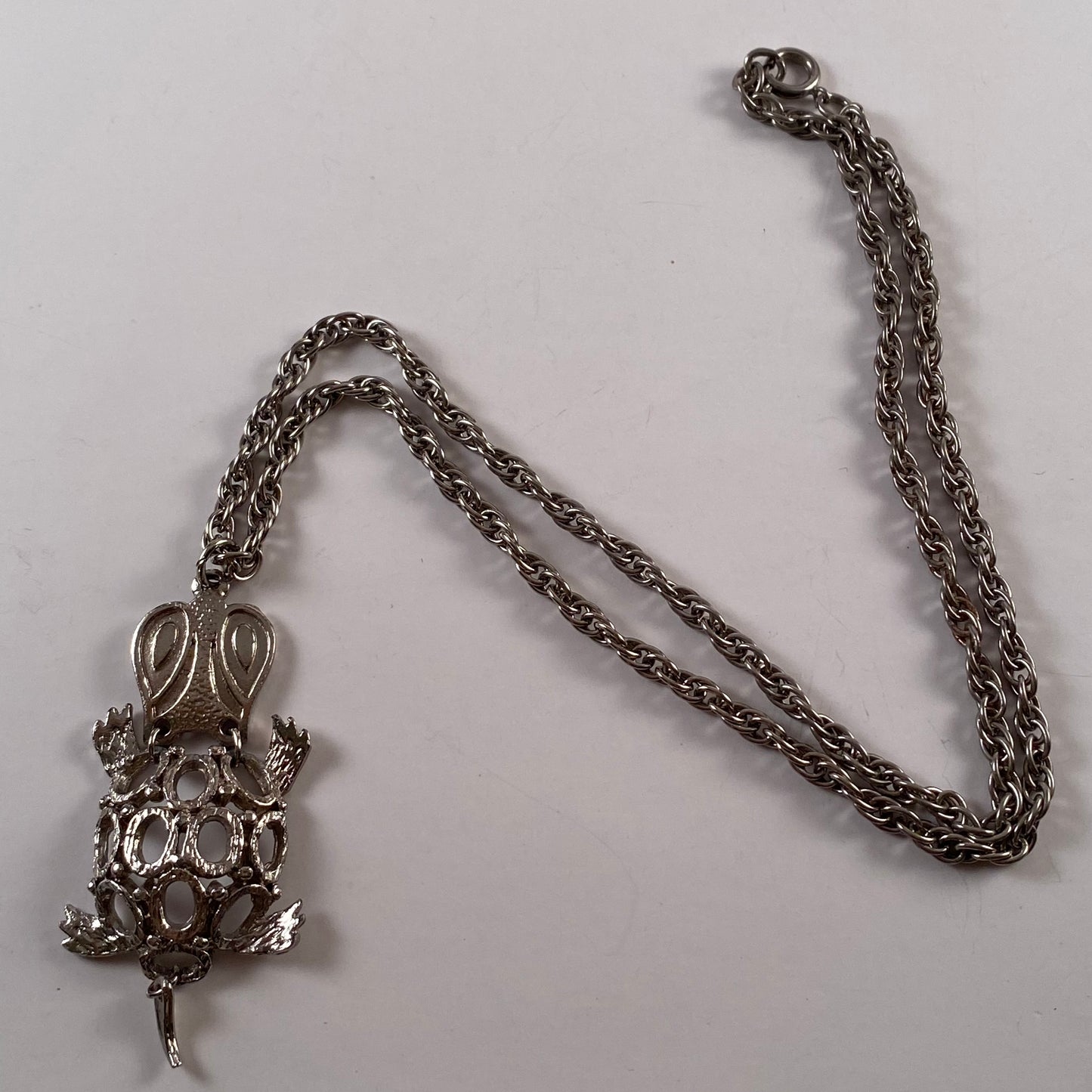 Late 60s/ Early 70s Articulated Turtle Pendant Necklace