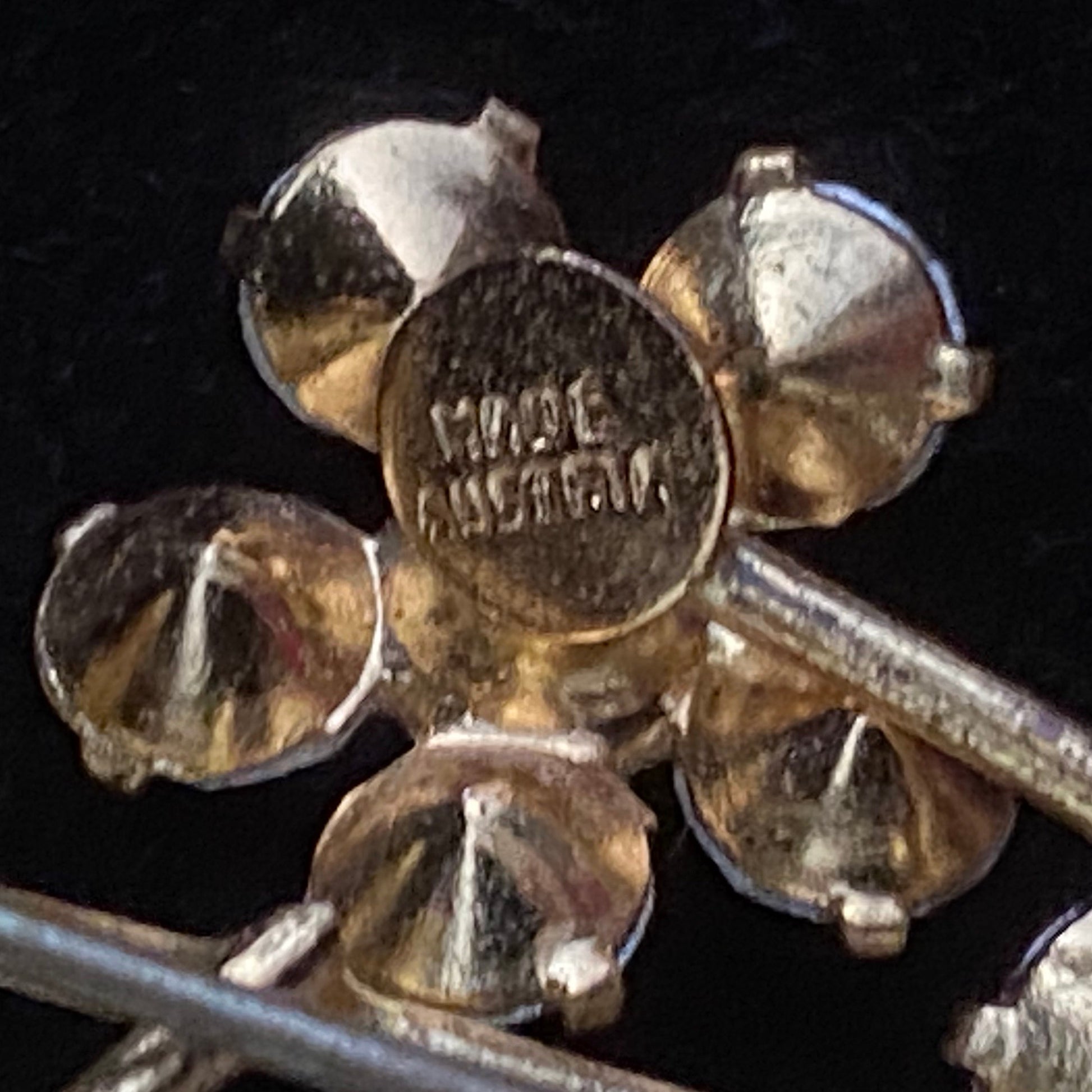 Late 50s/ Early 60s Made in Austria Flower Brooch - Retro Kandy Vintage