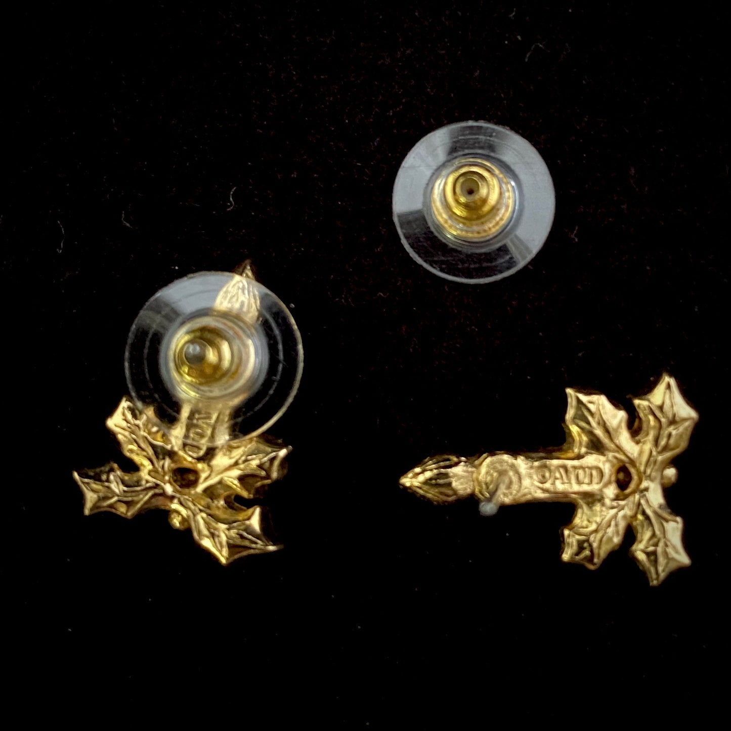 1993 Avon Sparkling Christmas Candle Earrings - Retro Kandy Vintage