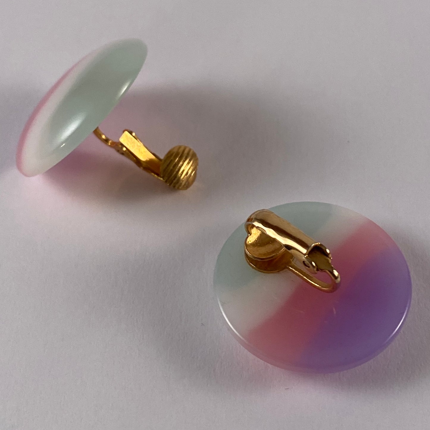 1988 Avon Pastel Parfait Earrings (Clip)