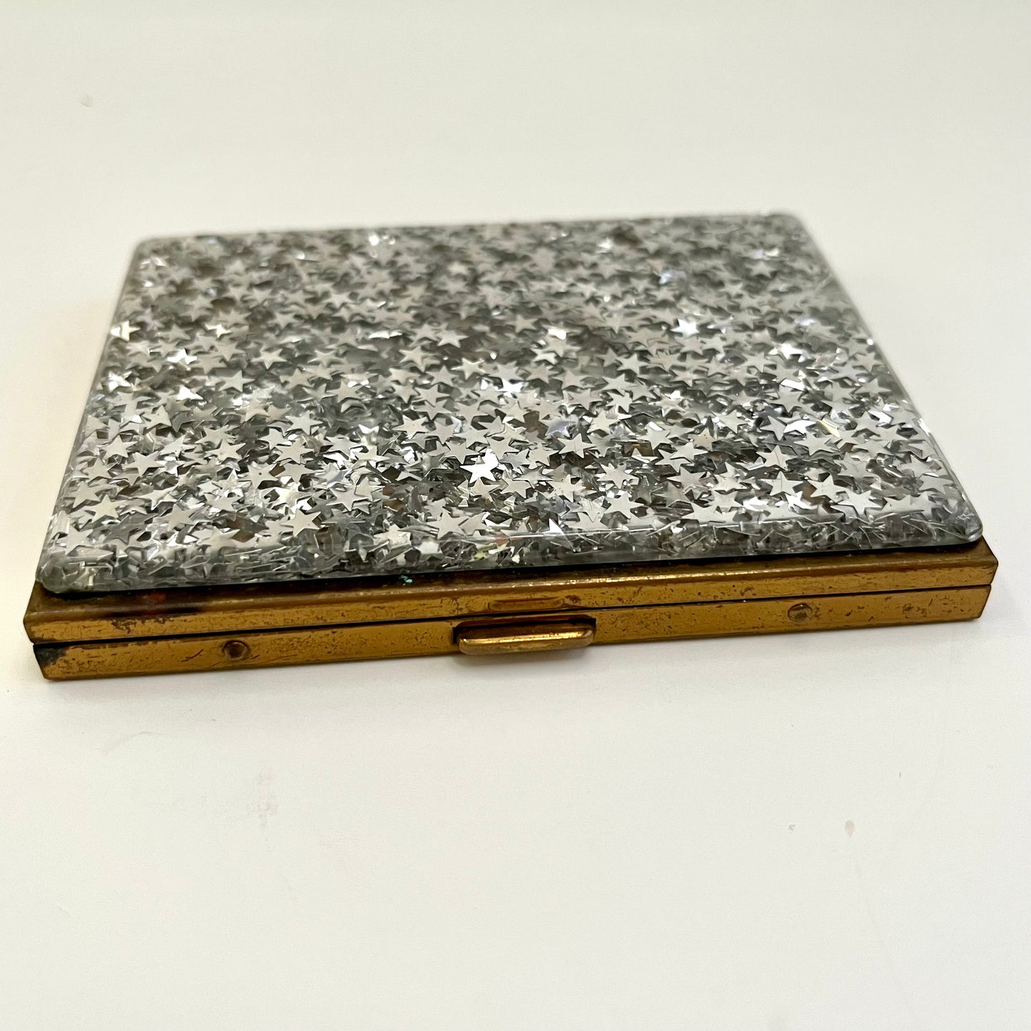 1950s Confetti Lucite Cigarette Case