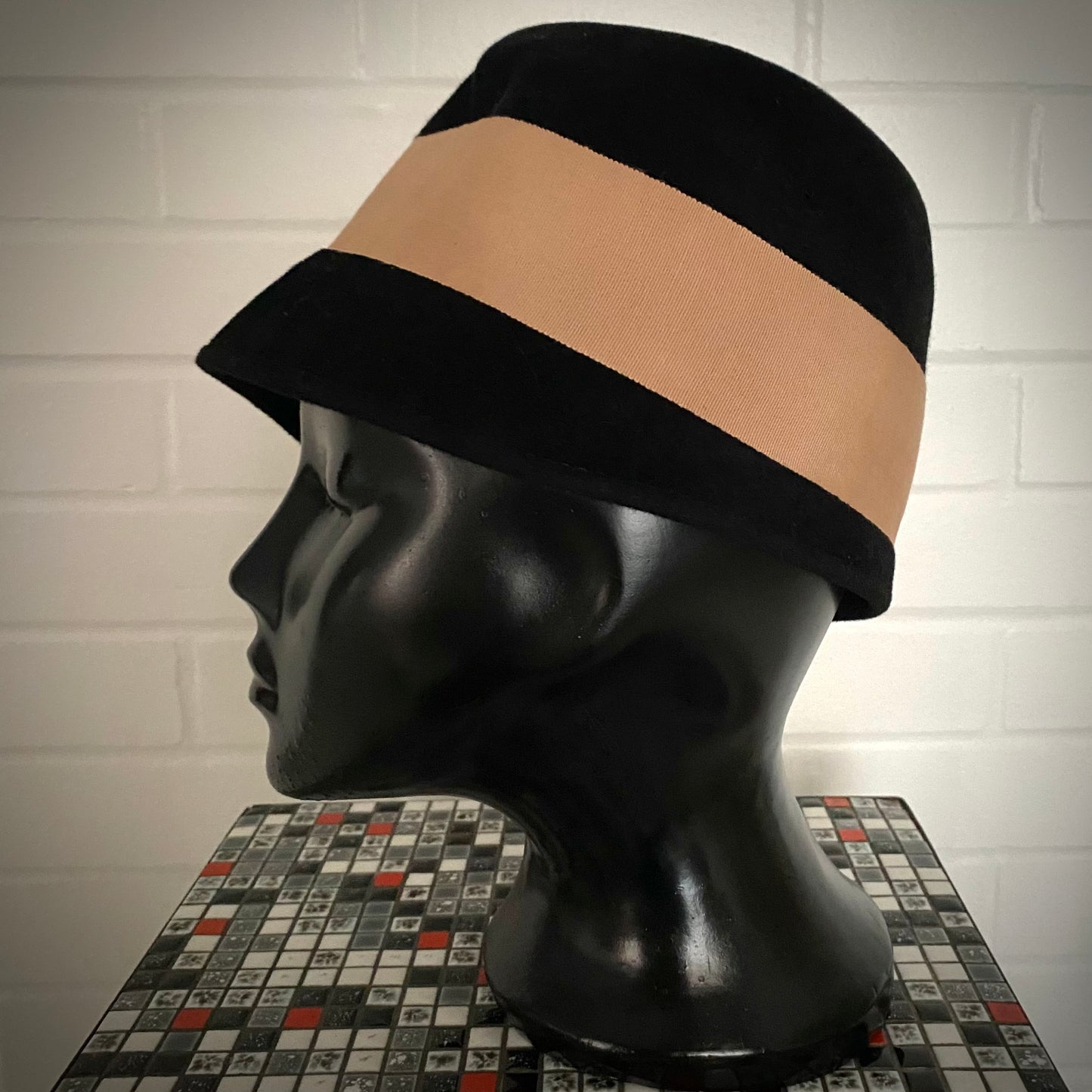 1960s Cloche Velour Hat