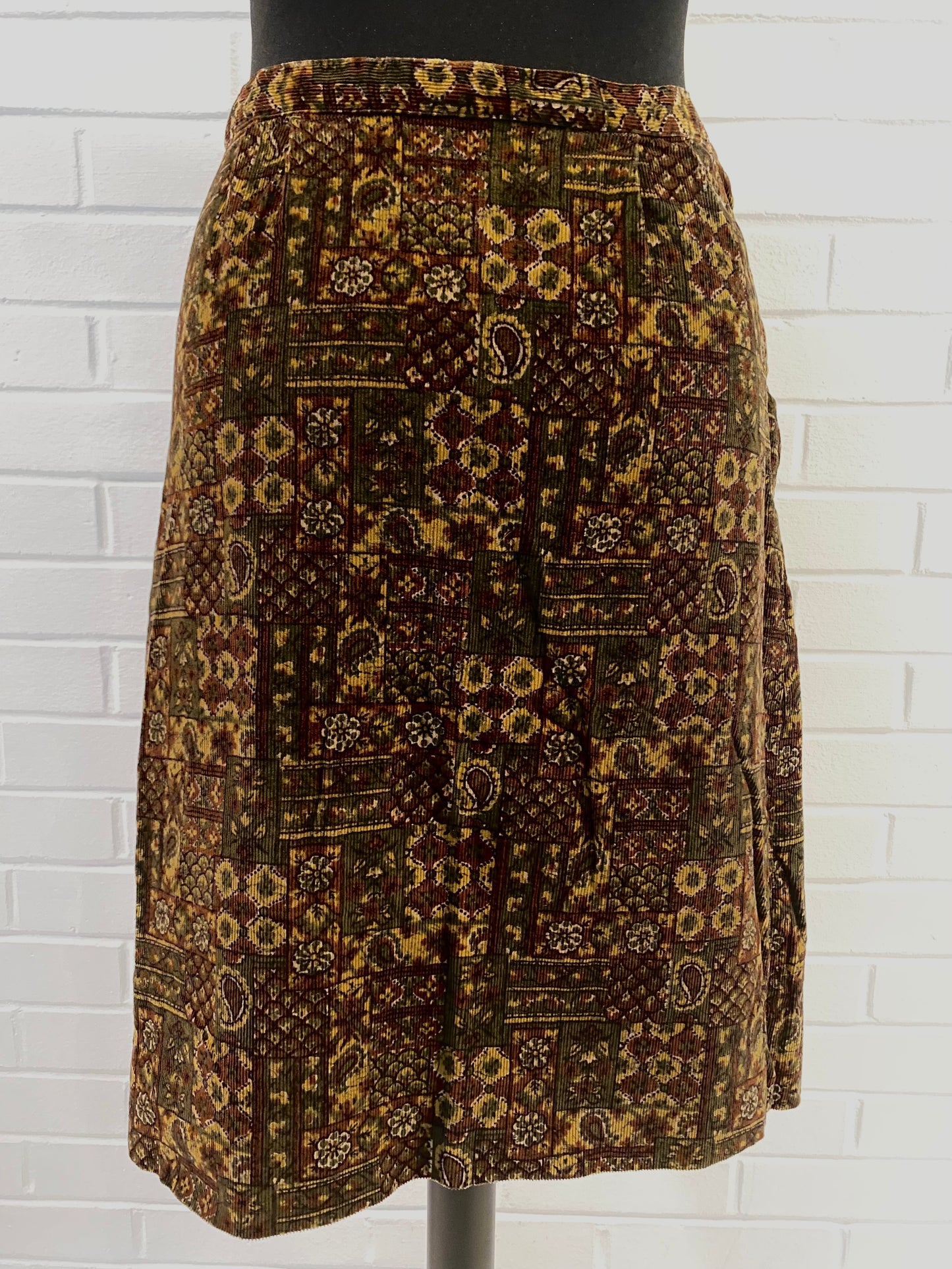 1960s Dutchmaid Cotton Corduroy Skirt