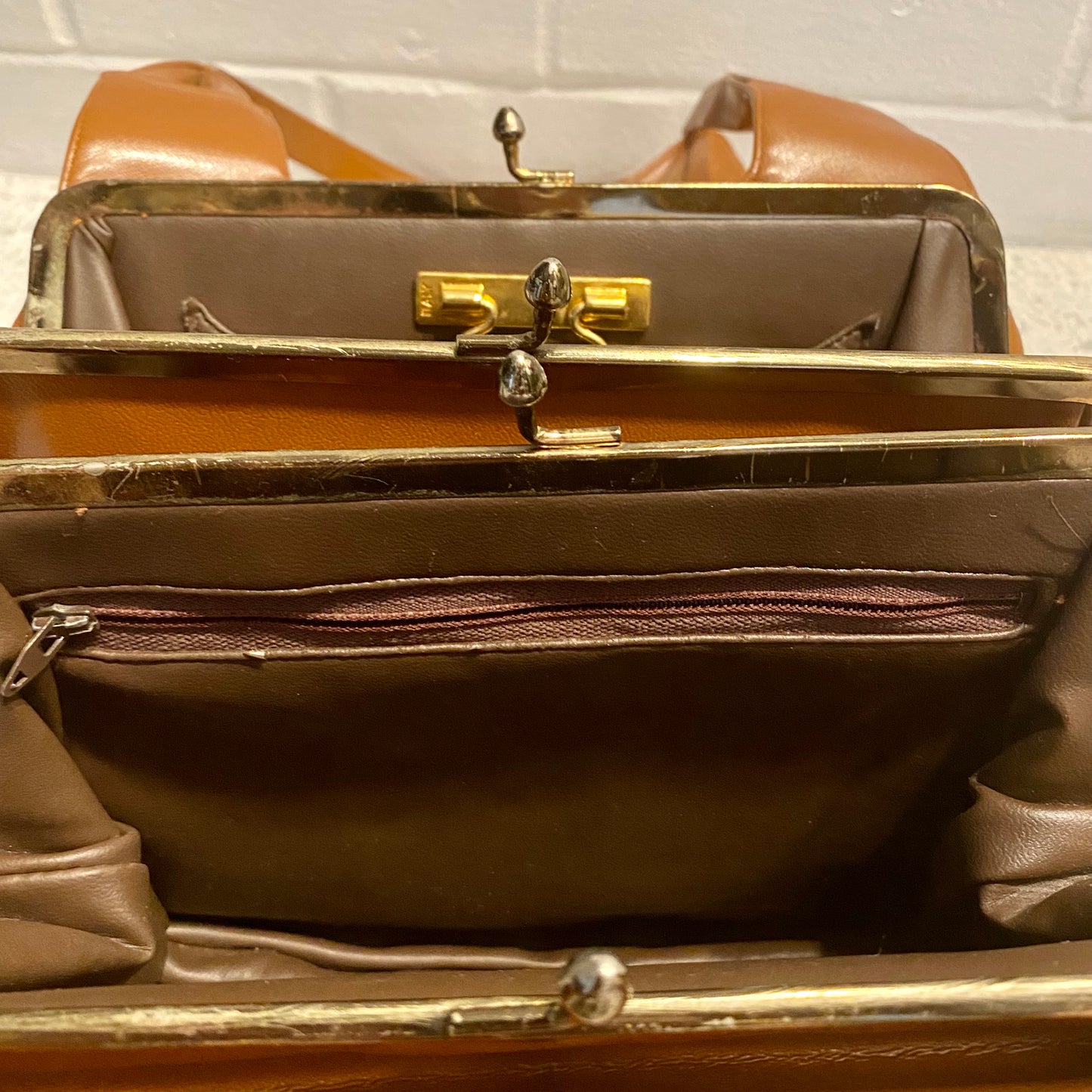 1970s Lou Taylor Leather Handbag