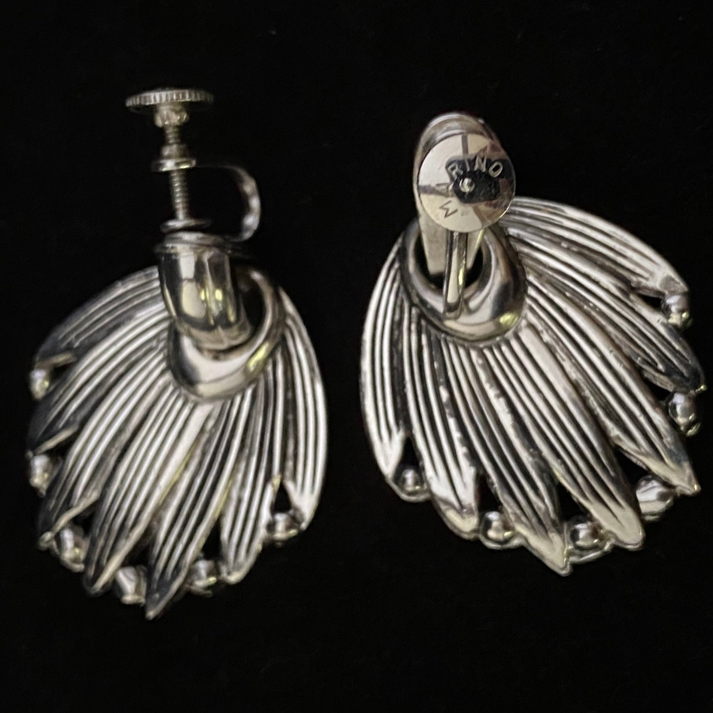 1950s Marino Silver Earrings - Retro Kandy Vintage