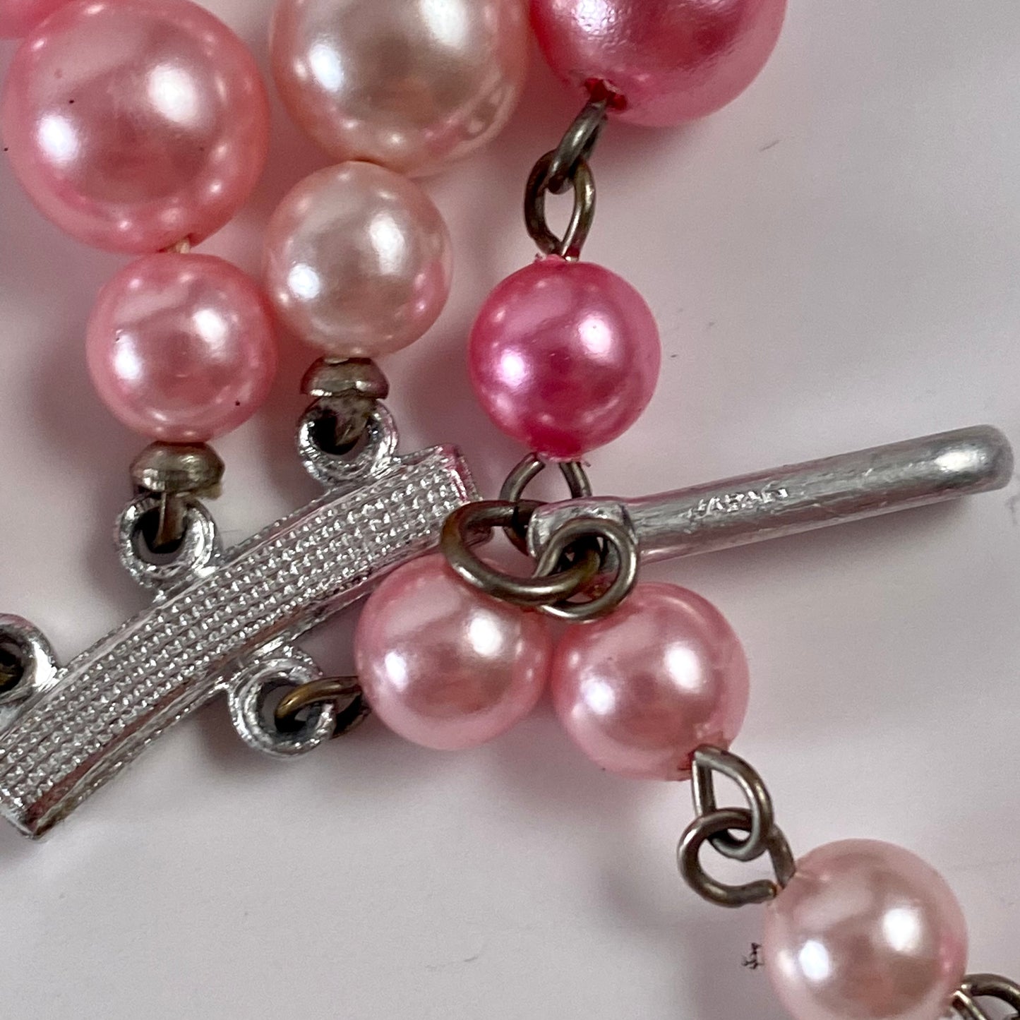 1960s Japan 3-Strand Bead Necklace